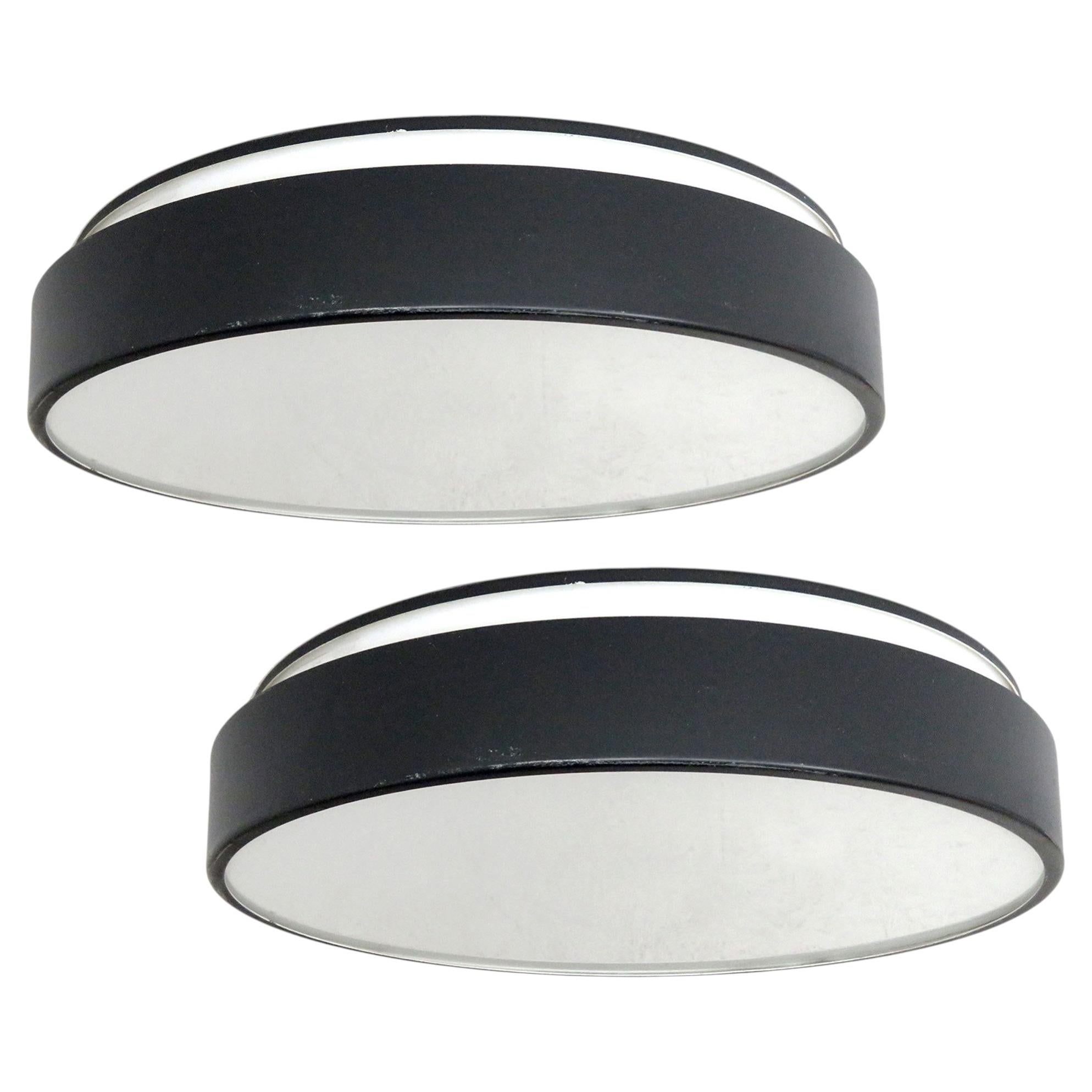 Scandinavian Modern Flush Mount Light by Kay Boeck-Hansen for Lyfa, 1972