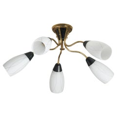 Scandinavian Modern Flush Mount, Valinte Oy, 1950s Scandinavian Modern Flush Mount, Valinte Oy, 1950s