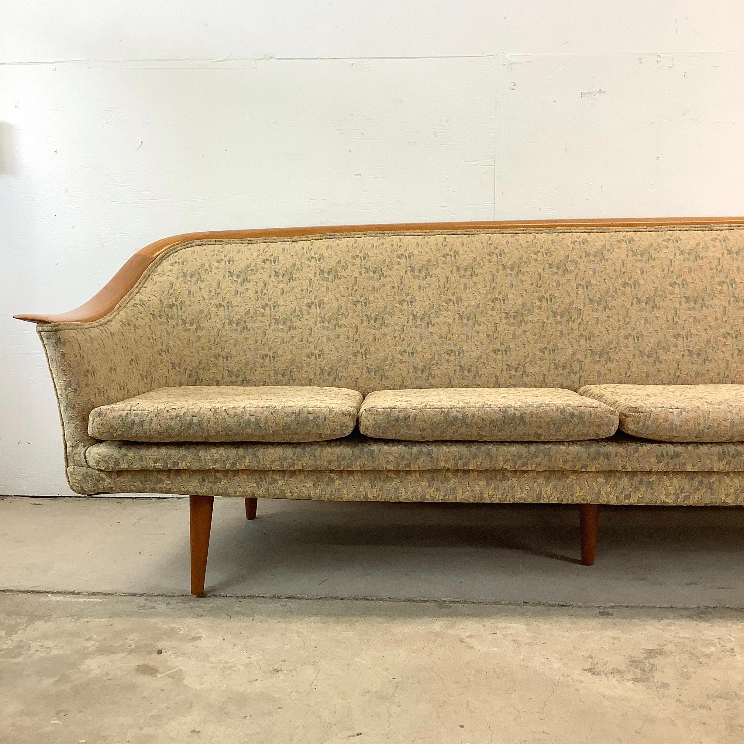 Scandinavian Modern Four Seat Sofa attr. Fredrik Kayser For Sale 7