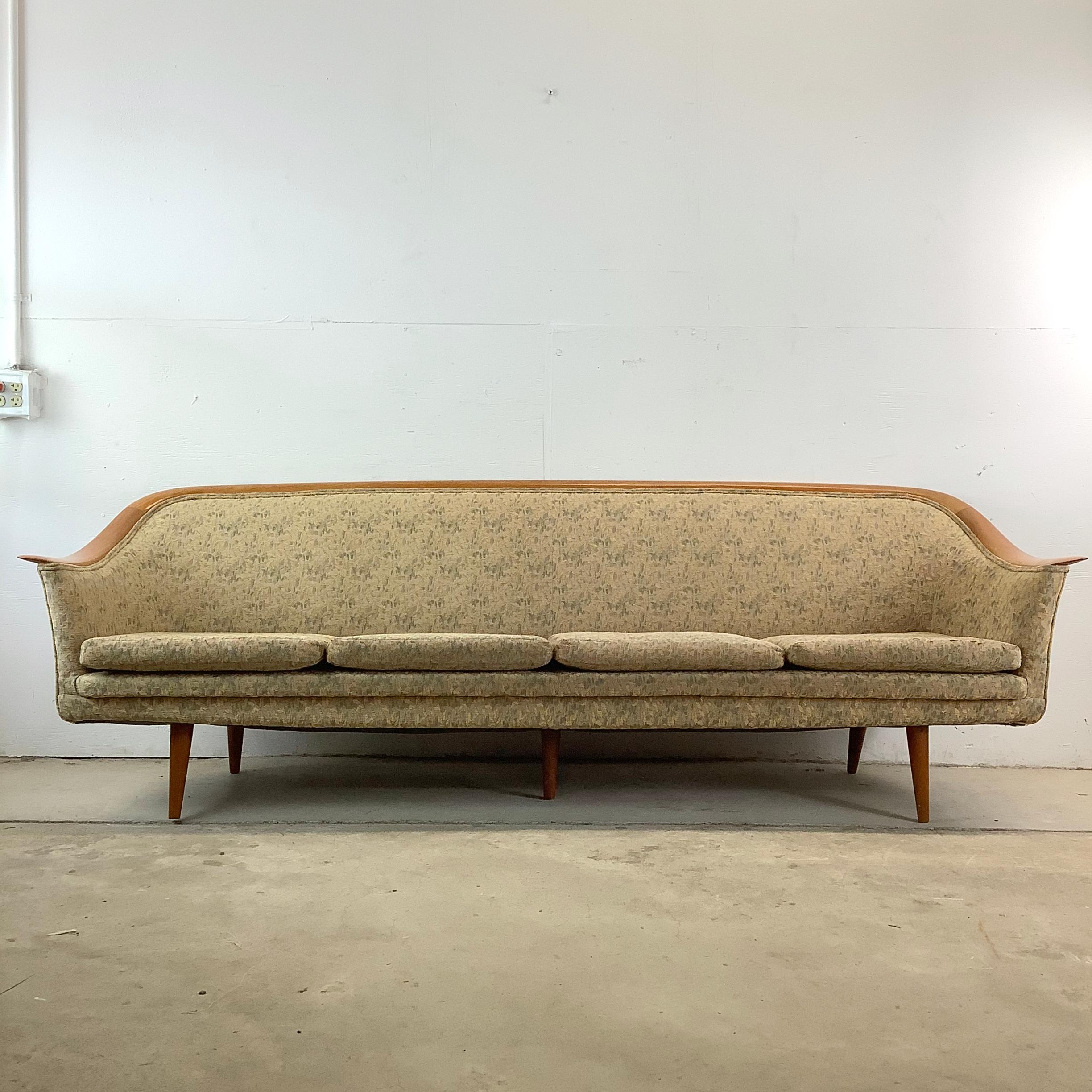 Scandinavian Modern Four Seat Sofa attr. Fredrik Kayser For Sale 14