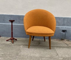 Scandinavian Modern Free Standing Sputnik Ashtray in Teak, 1950s