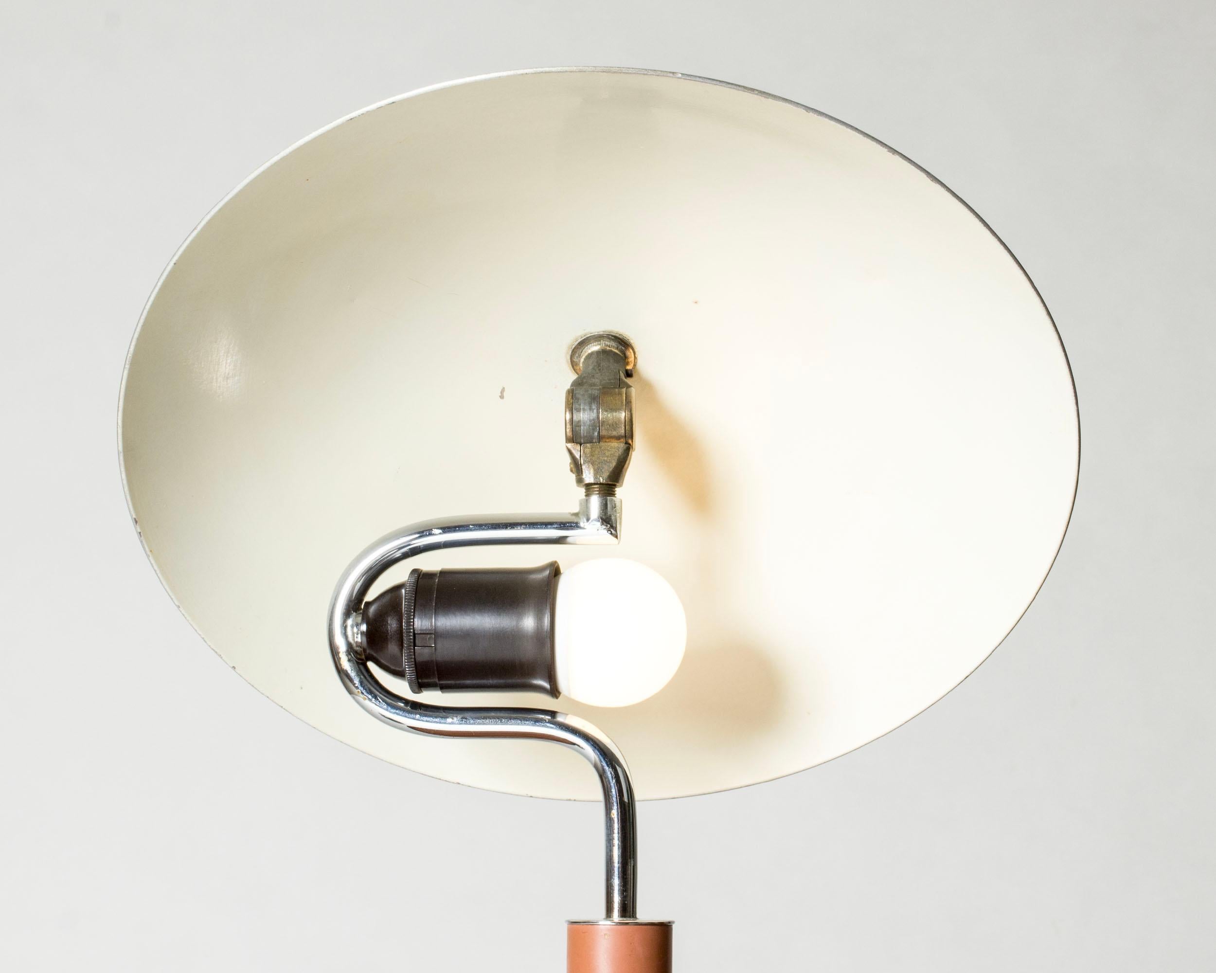 Metal Scandinavian Modern Functionalist Table Lamp from Boréns, Sweden, 1930s For Sale