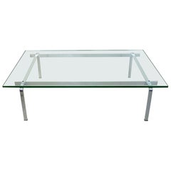 Scandinavian Modern Glass and Steel Coffee Table by Fabricius and Kastholm