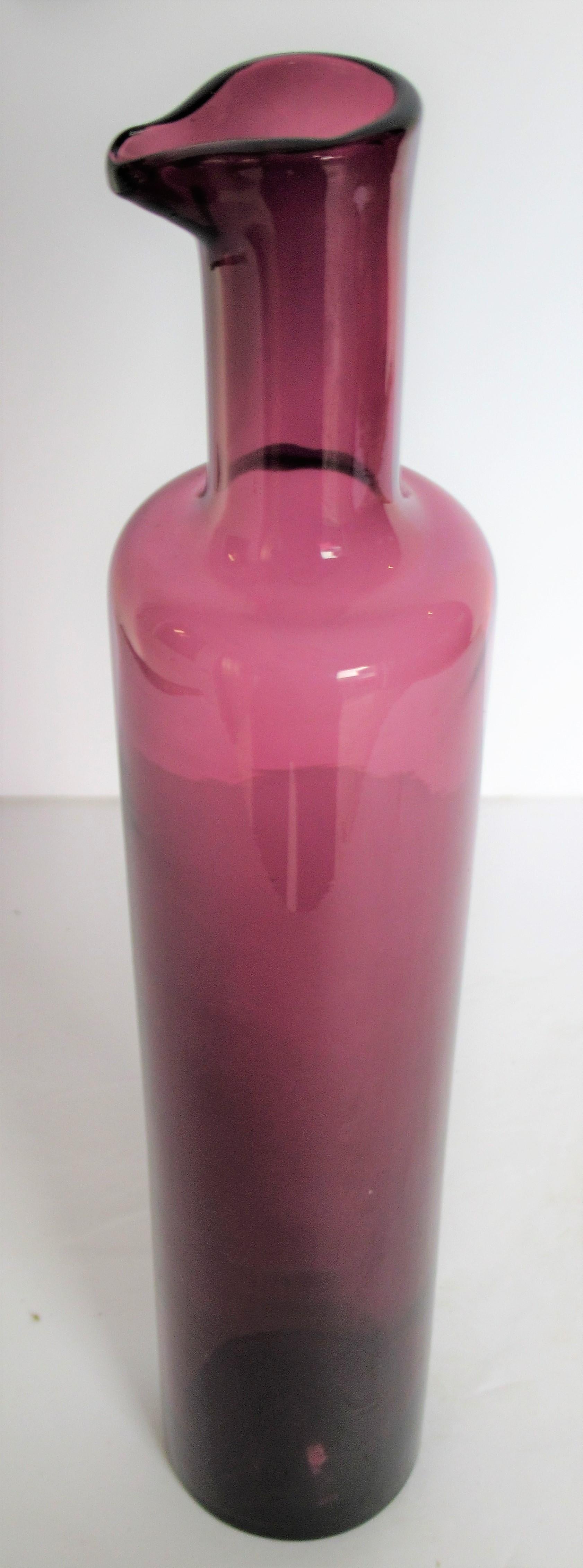 20th Century Scandinavian Modern Glass Bottle by Nanny Still
