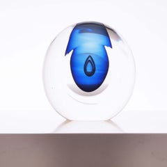 Scandinavian Modern Glass Sculpture by Mona Morales-Schildt for Kosta, Sweden