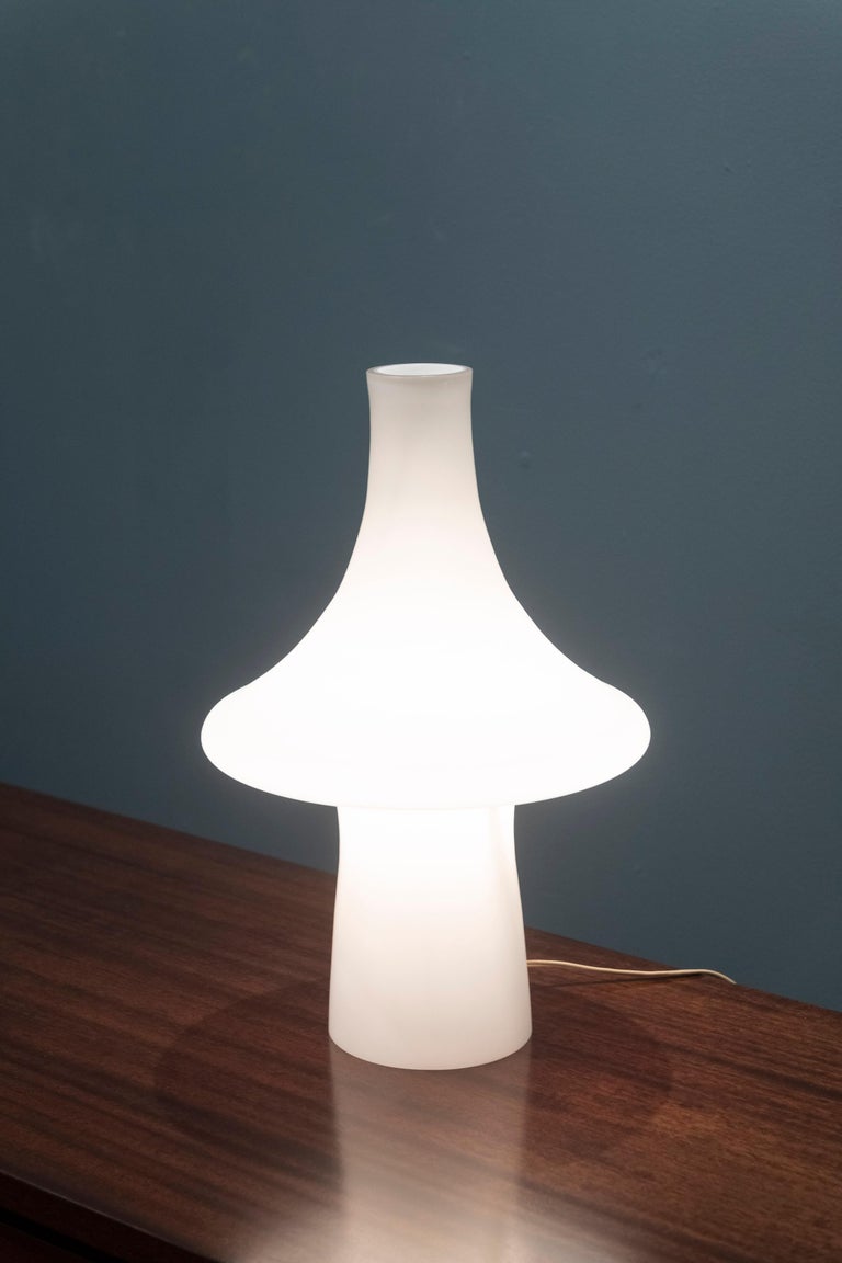 Scandinavian Modern Glass Table Lamp For Sale 1