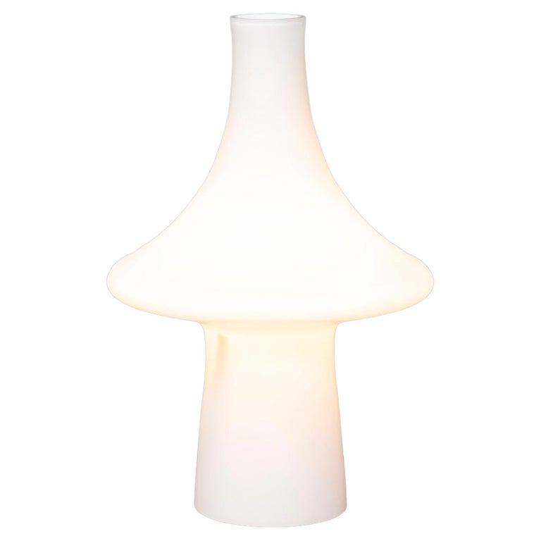 Scandinavian Modern Glass Table Lamp For Sale