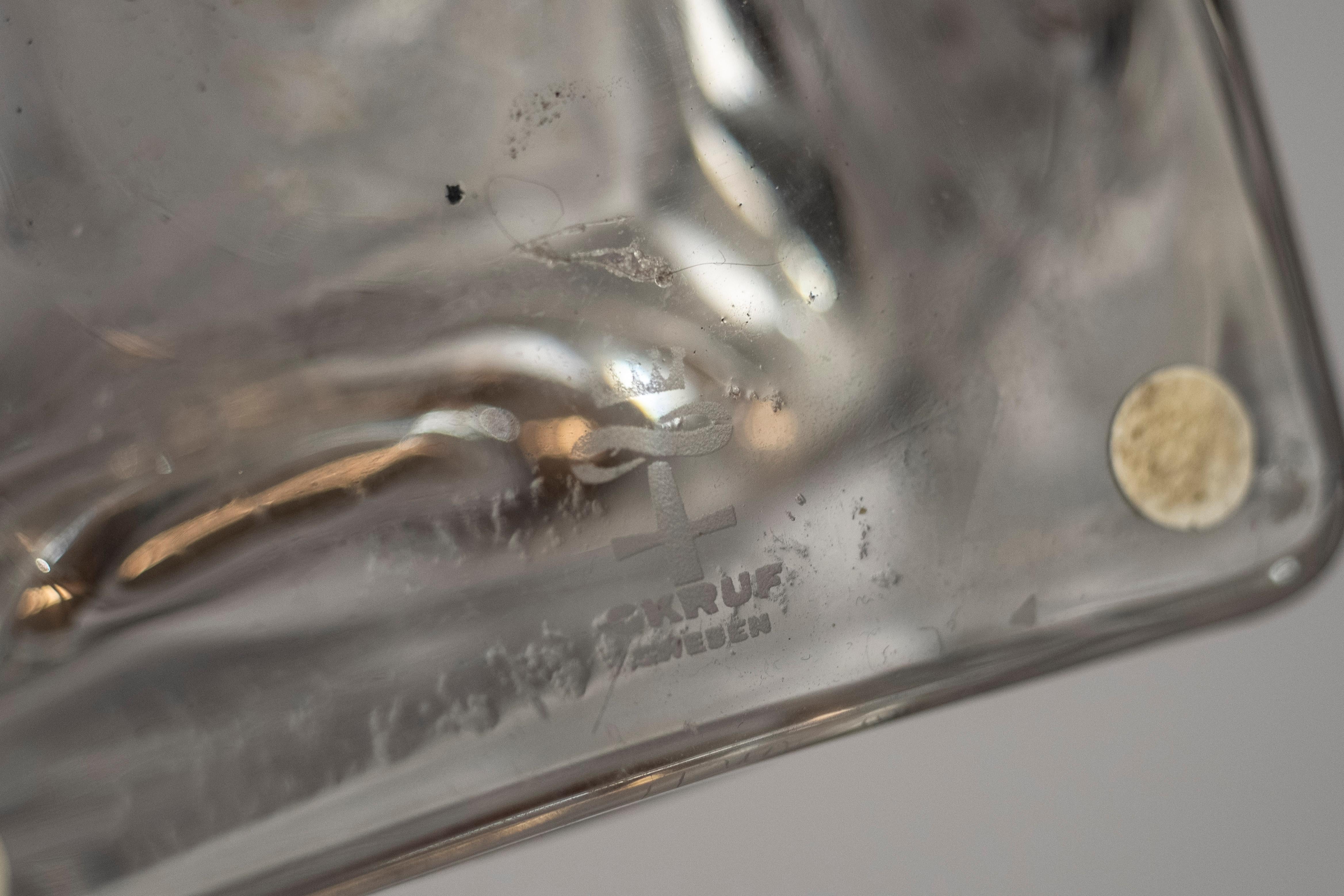 Jarrones de cristal modernos escandinavos de Bengt Edenfalk para Skruf en Bueno estado para la venta en Barcelona, ES