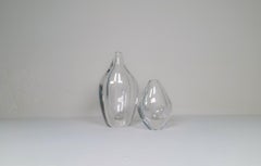 Scandinavian Modern Glass Vases Orrefors  Erika Lagerbielke, Sweden