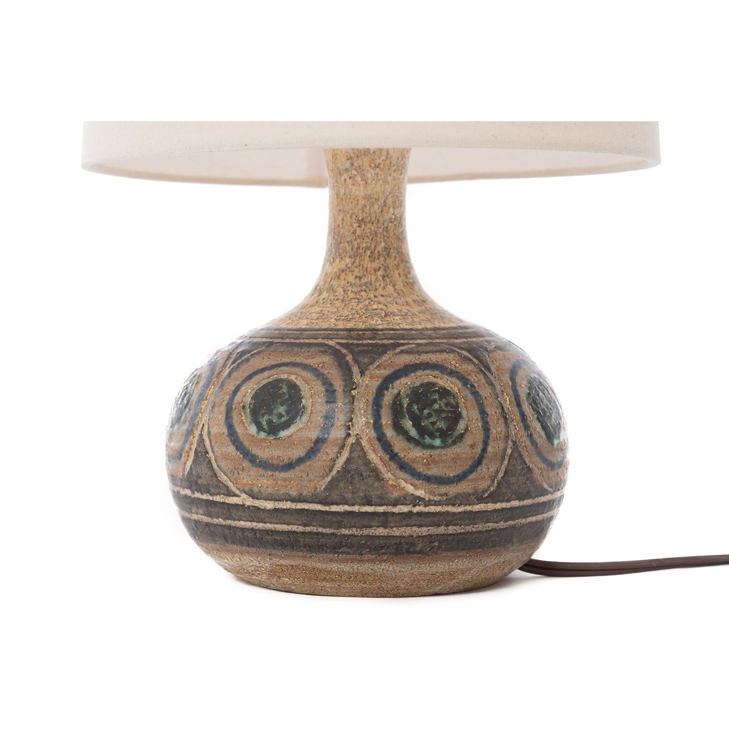 20th Century Scandinavian Modern Glazed Stoneware Table Lamp