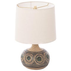 Scandinavian Modern Glazed Stoneware Table Lamp