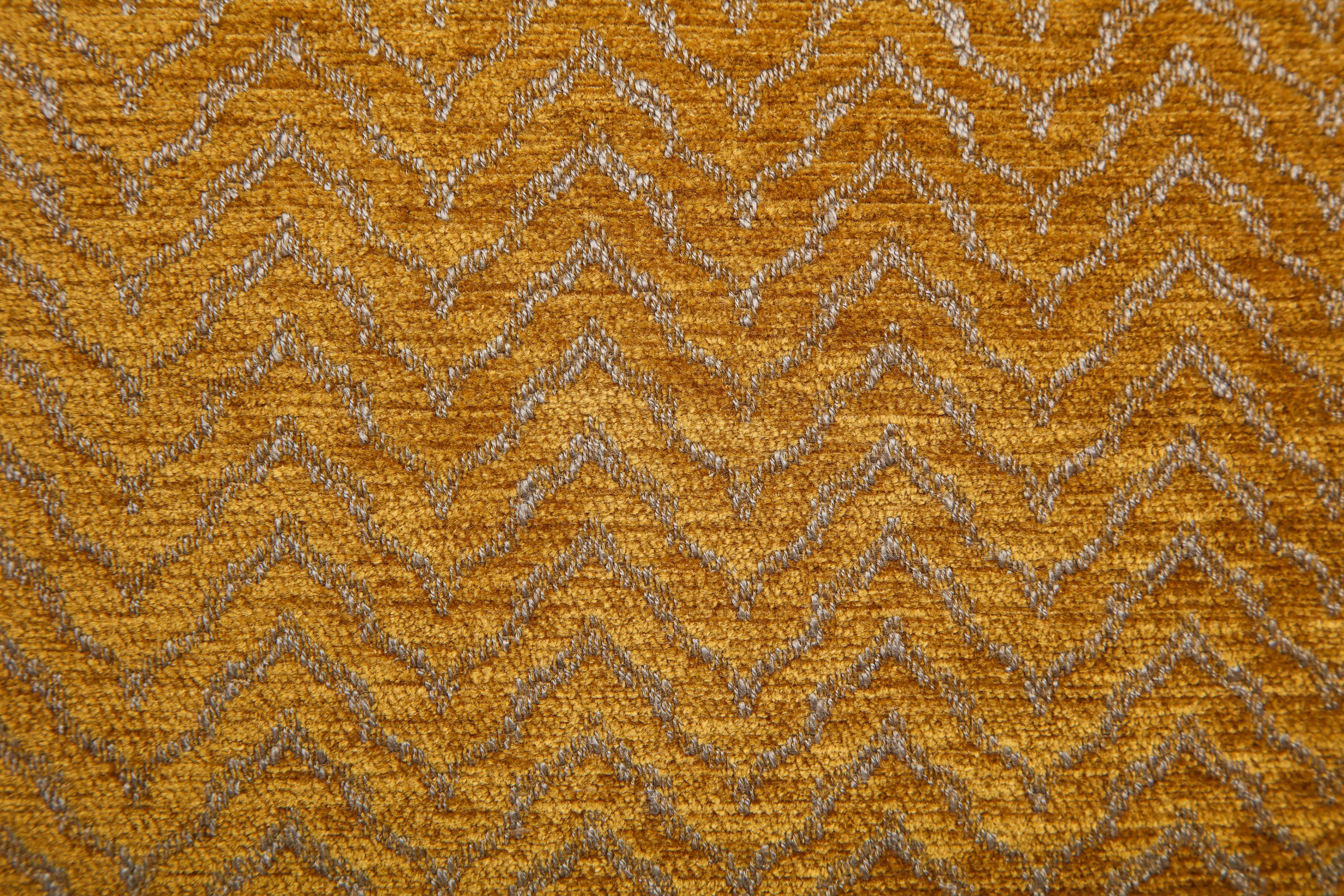 Contemporary Scandinavian Modern Gold Rectangular Pillows For Sale