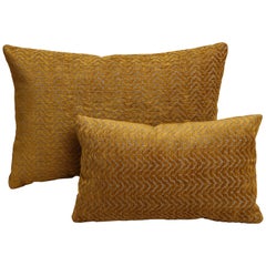 Scandinavian Modern Gold Rectangular Pillows