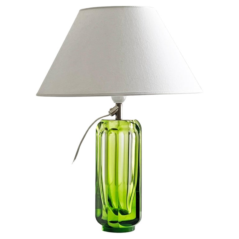 Scandinavian Modern Green Table Lamp from Reijmyre, 1971 For Sale at