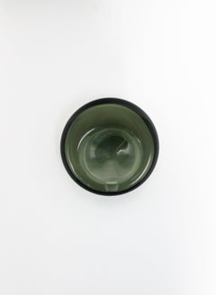 Scandinavian Modern Grey Art Glass Bowl or Ashtray Holmegaard Lutken
