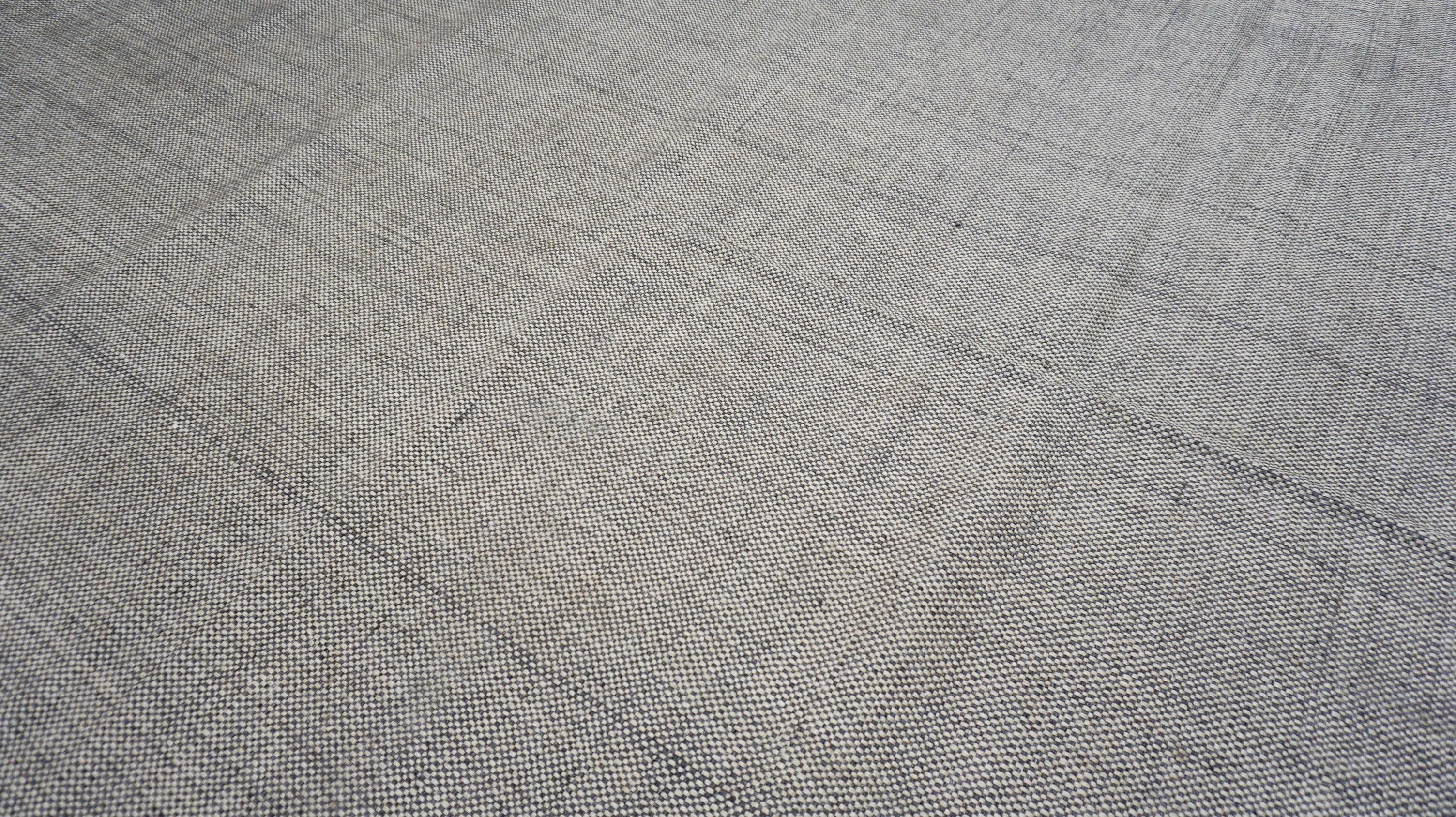 Kilim escandinavo moderno de lana de color gris 9'6''x14'4'' Escandinavo moderno en venta