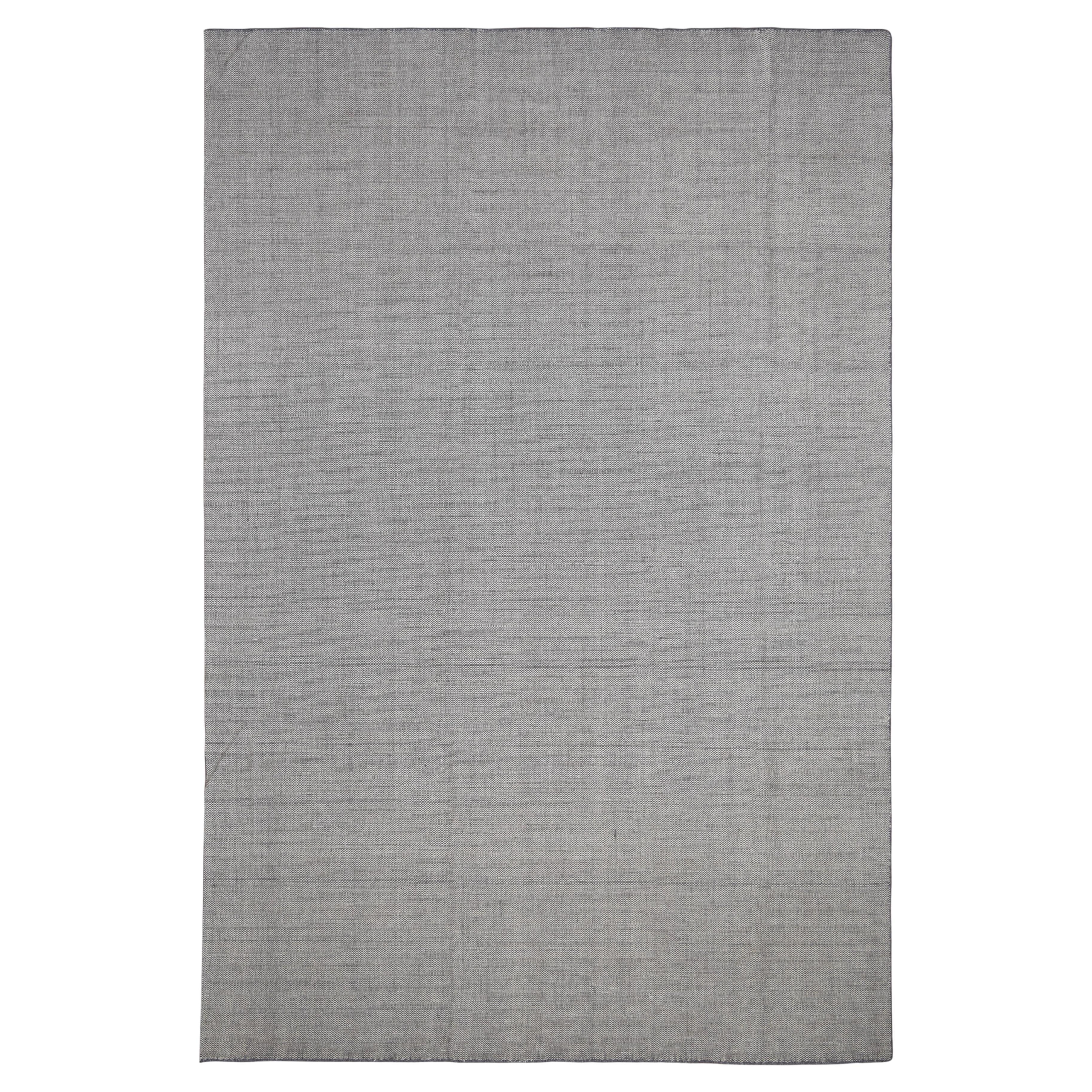 Kilim escandinavo moderno de lana de color gris 9'6''x14'4'' en venta