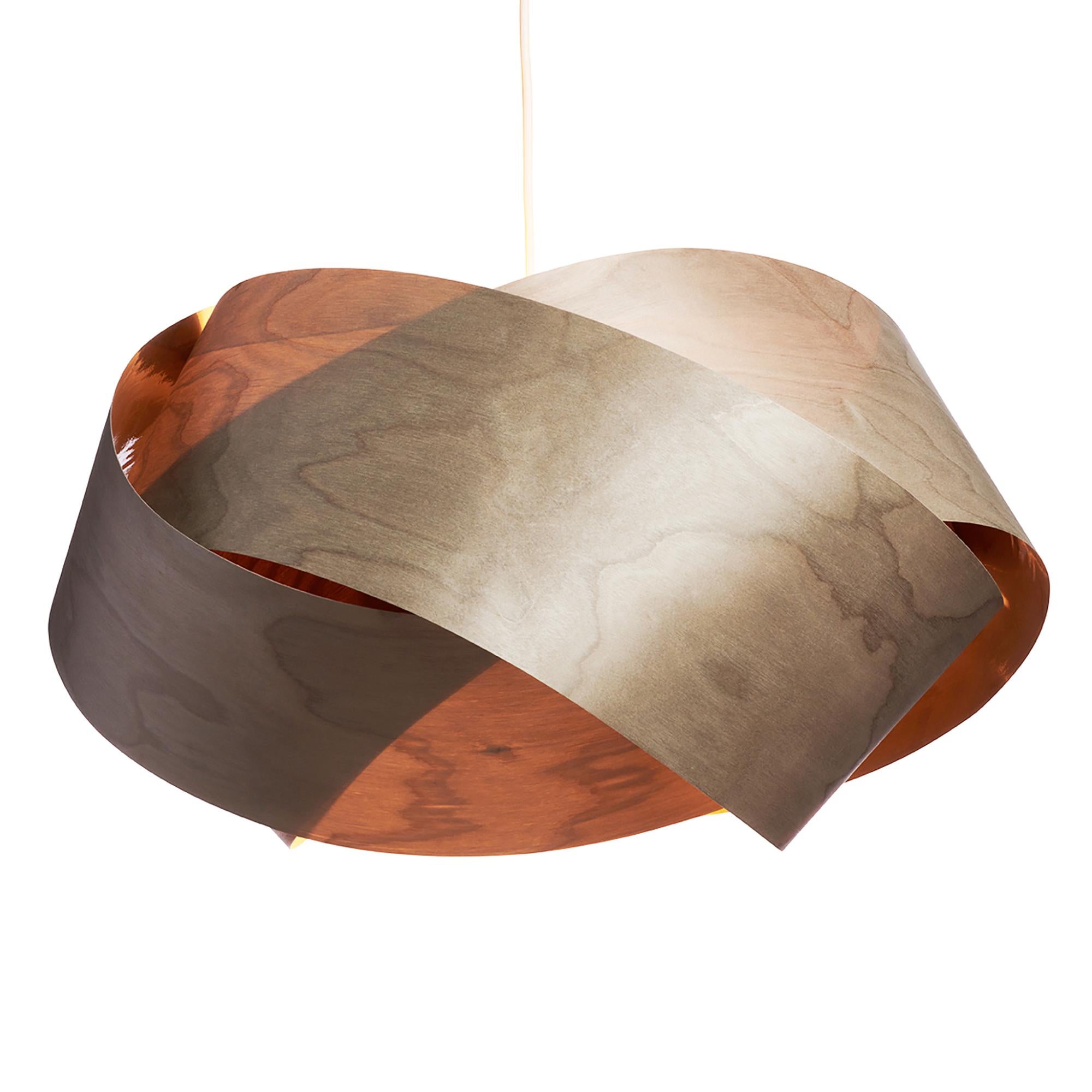 Americano Lampadario a sospensione Scandinavian Modern Betulla Grey Wood da 19 pollici