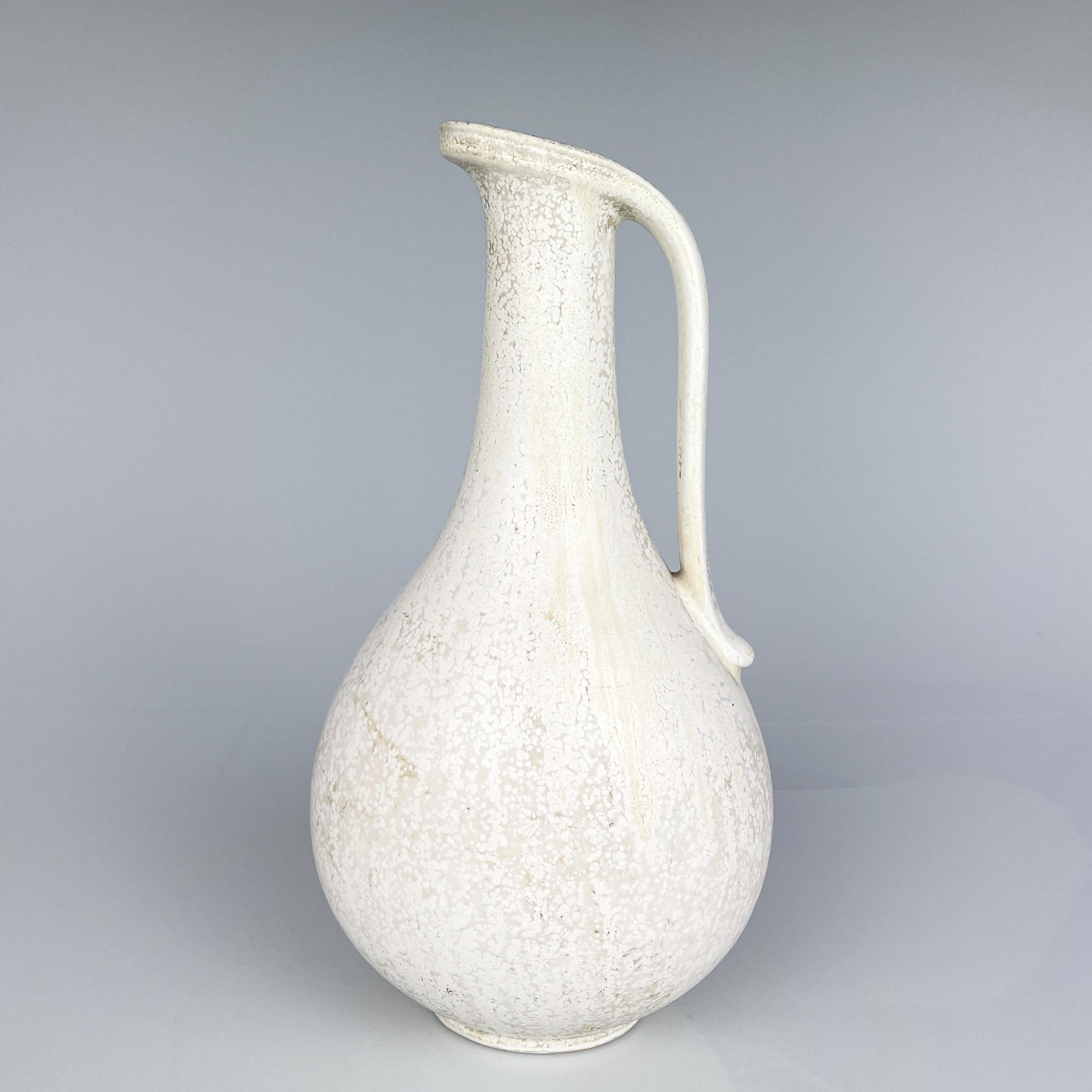 Scandinavian Modern Gunnar Nylund Stoneware vase pitcher Rörstrand ca 1955 For Sale 3
