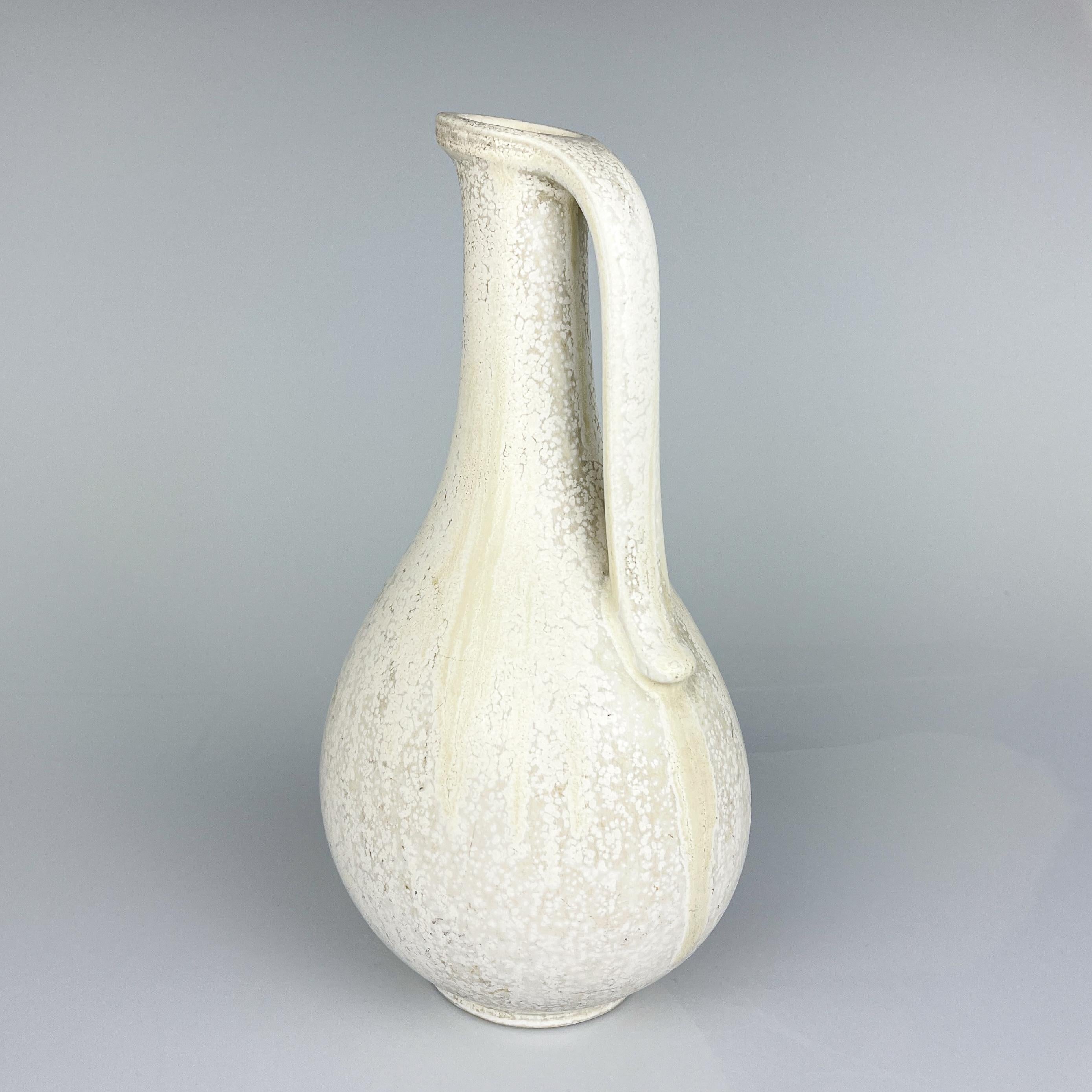 Scandinave moderne Vase pichet en grès Gunnar Nylund Modernity Rörstrand ca 1955 en vente