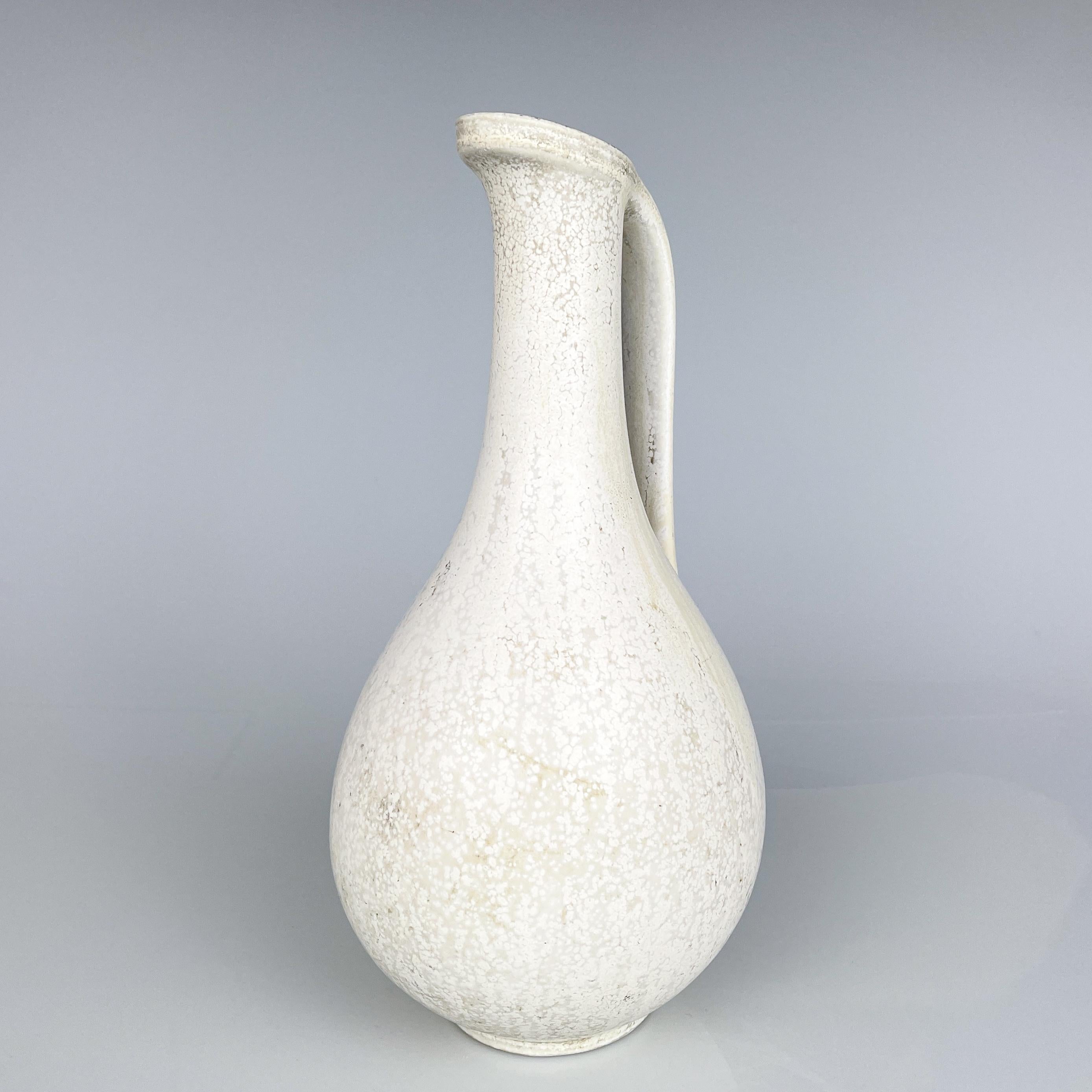 Scandinavian Modern Gunnar Nylund Stoneware vase pitcher Rörstrand ca 1955 For Sale 2