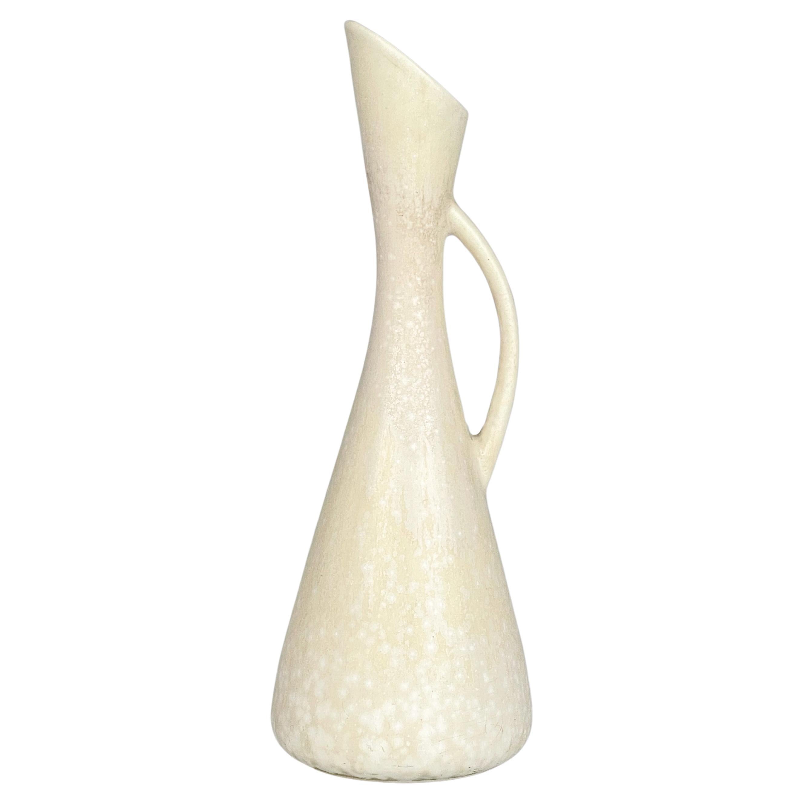 Scandinavian Modern Gunnar Nylund Stoneware vase pitcher Rörstrand ca 1955 For Sale