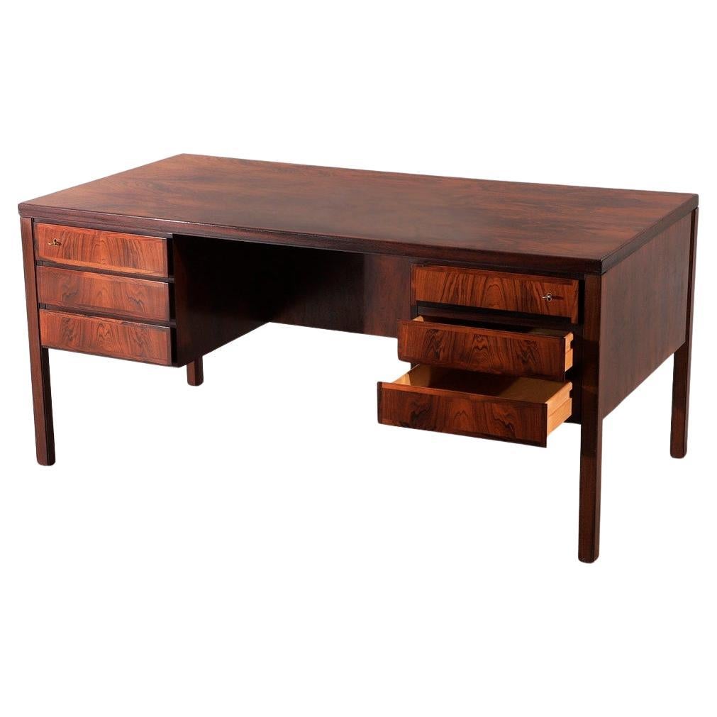 Scandinavian Modern Gunni Omann Rosewood Desk For Sale