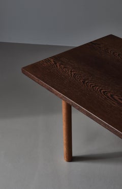 Scandinavian Modern Hans J. Wegner Coffee Table in Wenge & Oak, 1950s