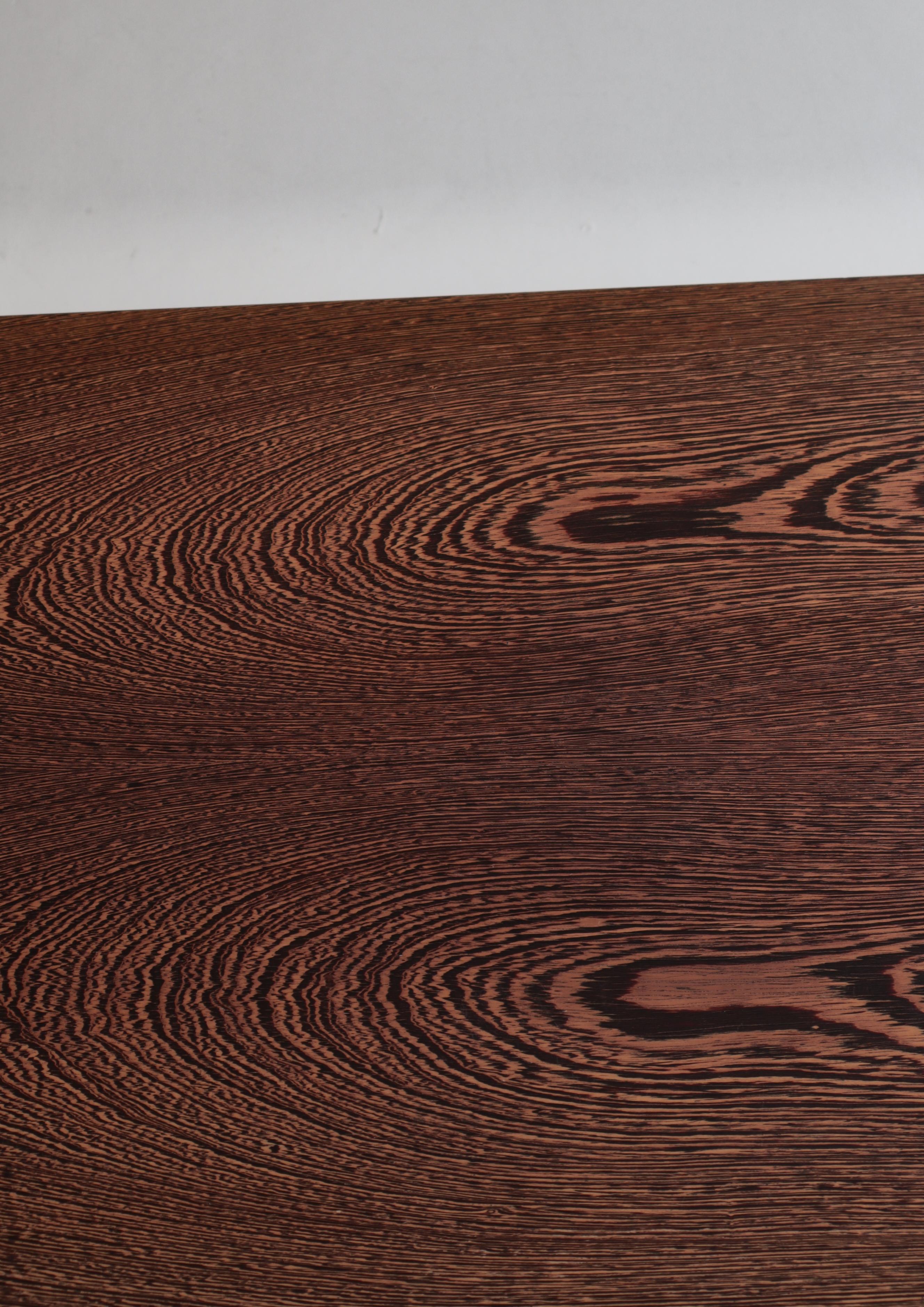 Scandinavian Modern Hans J. Wegner Coffee Table in Wenge & Oak, 1950s For Sale 4