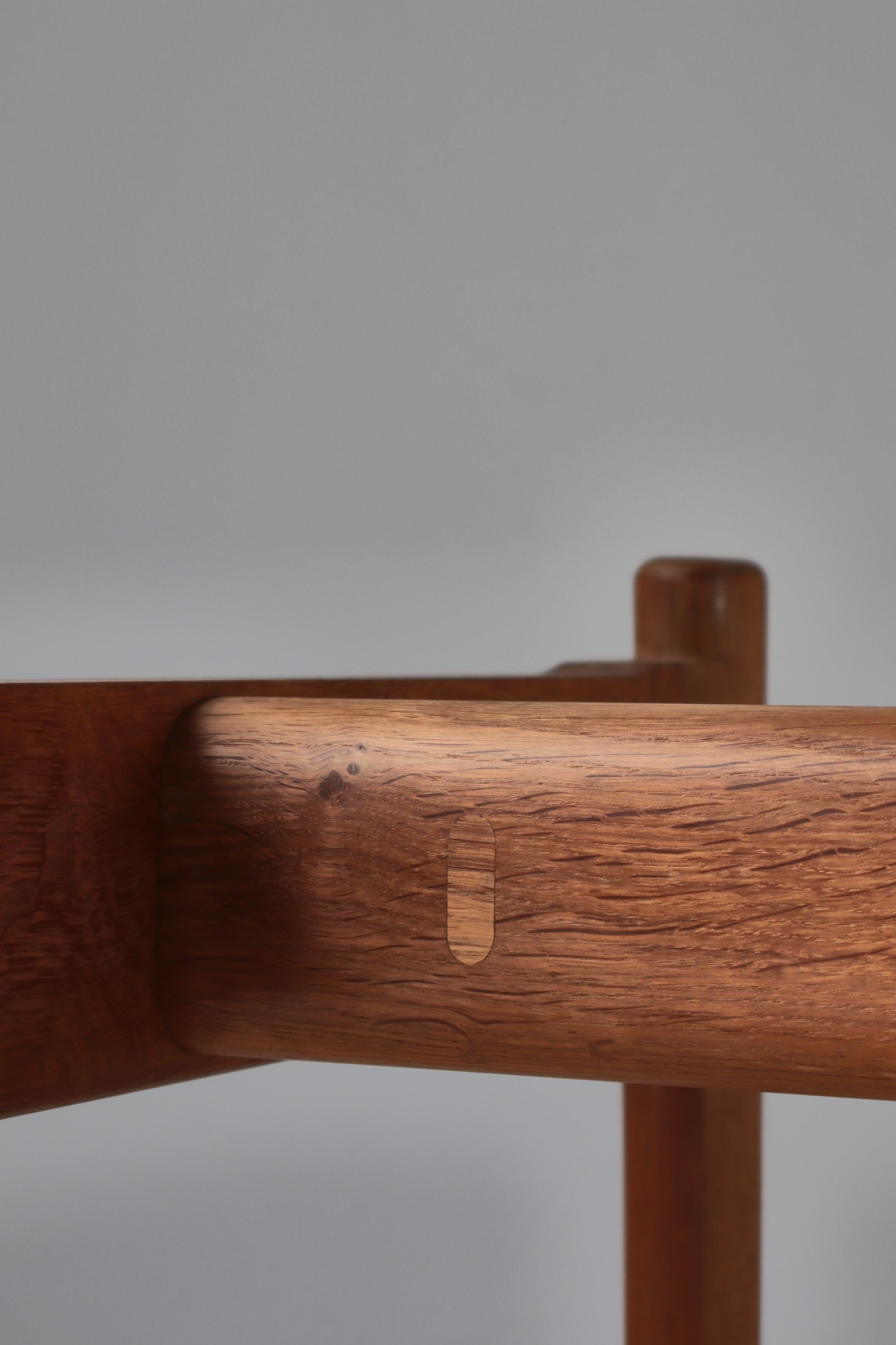 Scandinavian Modern Hans J. Wegner Teak & Oakwood Table Model 