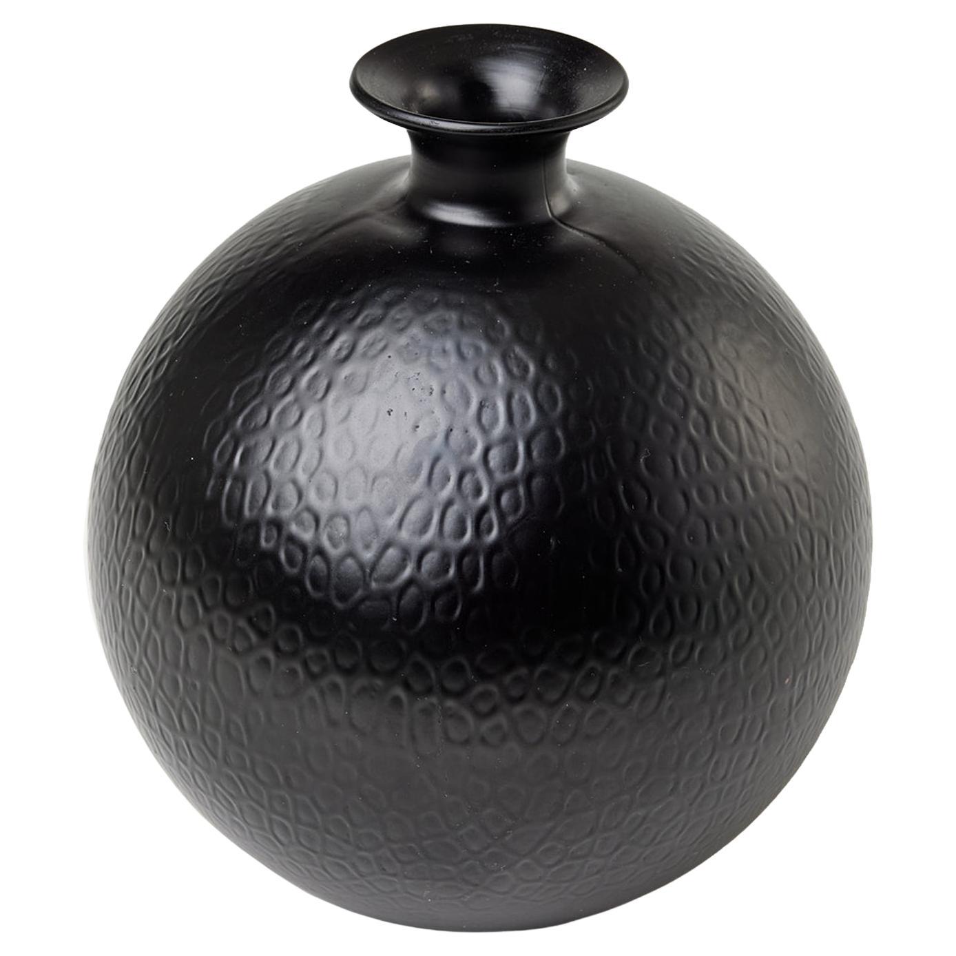 Skandinavische Moderne Harald Notini "Flowerball" Vase für Pukeberg, Böhlmarks 1934 im Angebot