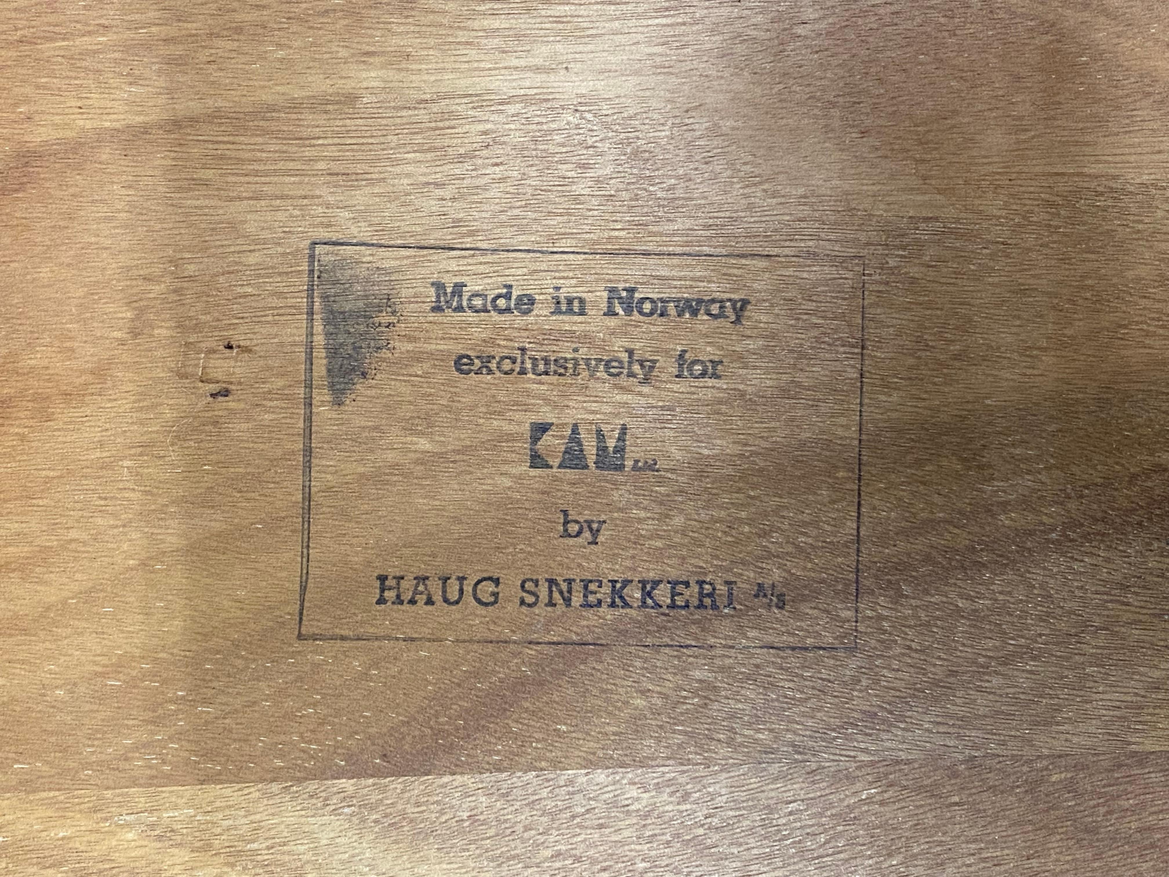 Scandinavian Modern Haug Snekkeri Teak End Tables, A Pair 14