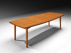 Scandinavian Modern Hexagonal Dining Table in Teak