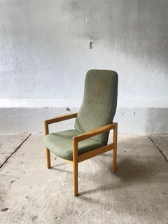 Scandinavian Modern High-Back  Armchair 1970s