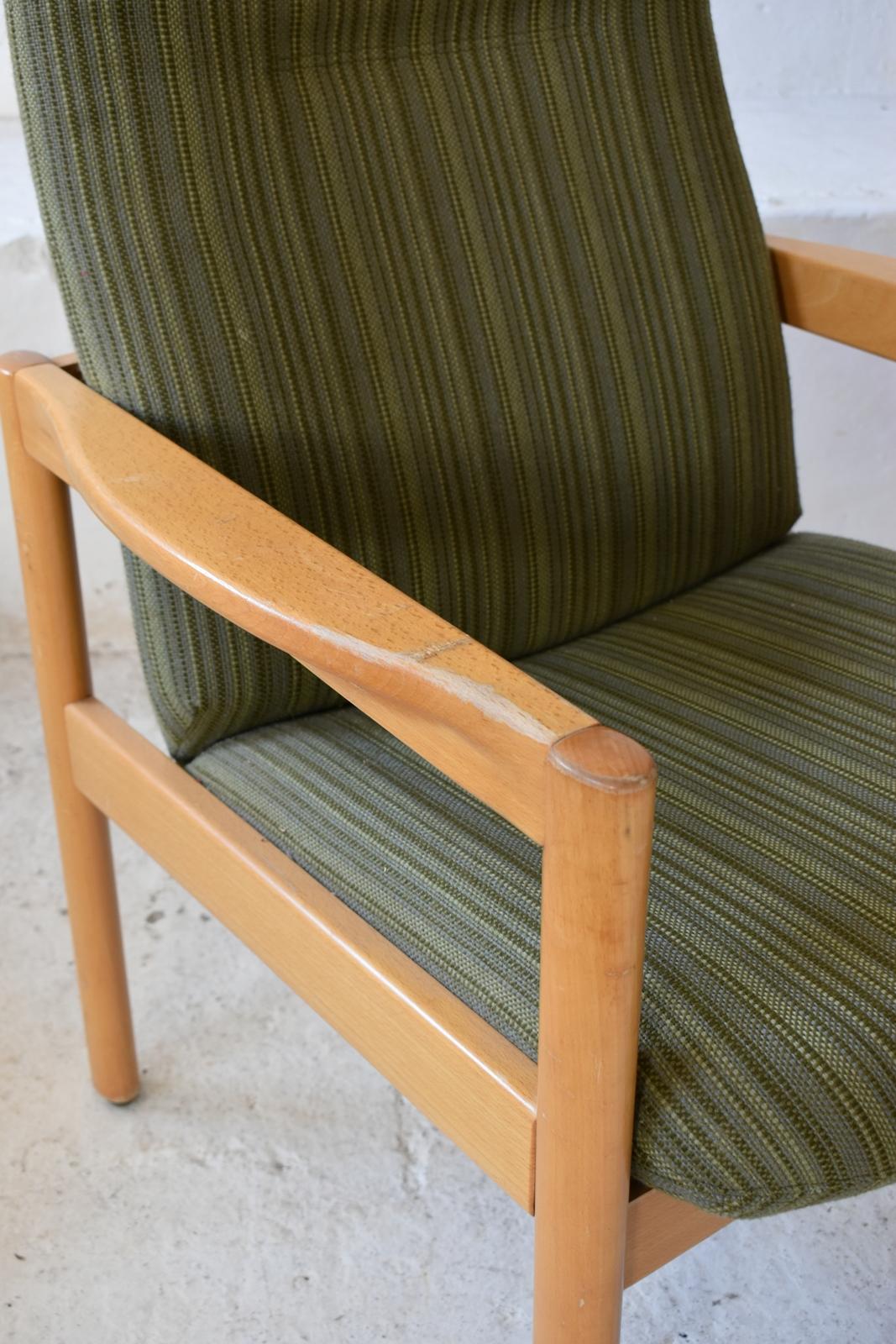 The Modern Scandinavian High-Back  Fauteuil 1970 en vente 1