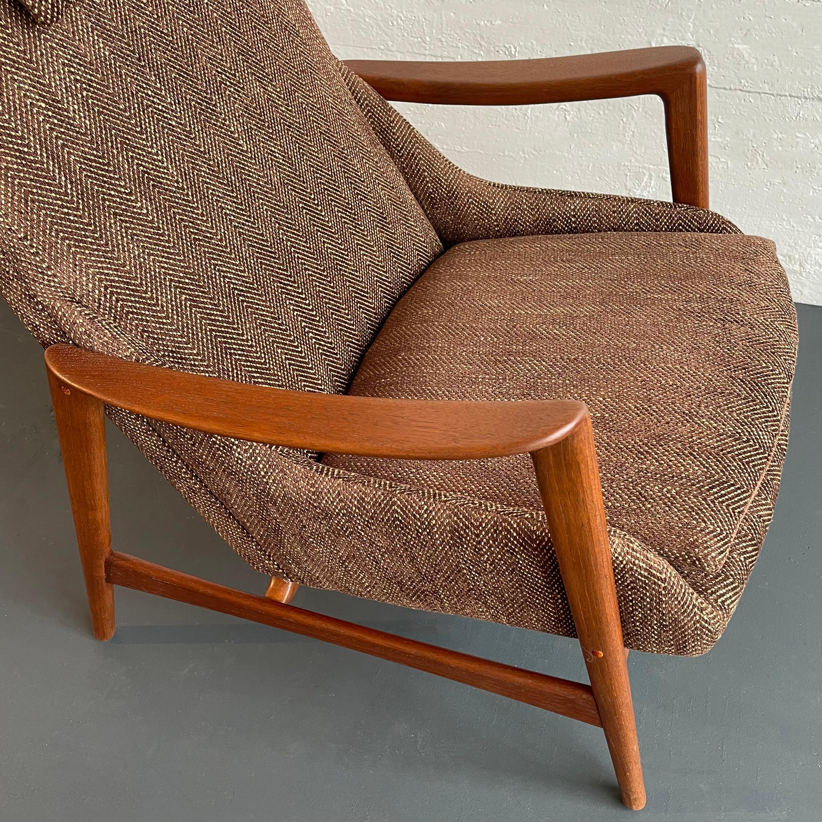 Scandinavian Modern High-Back Armchair By Folke Ohlsson For DUX 5