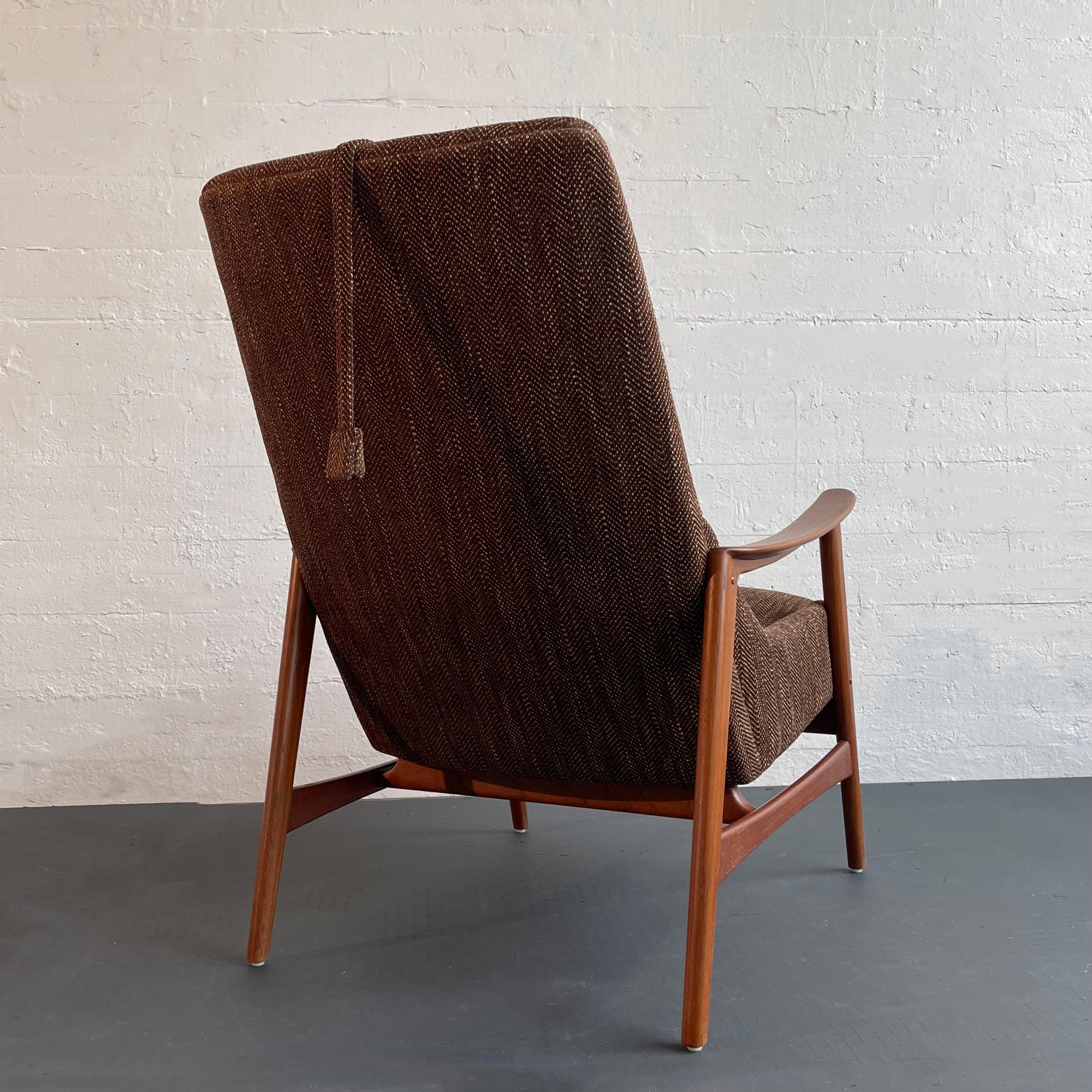 Scandinavian Modern High-Back Armchair By Folke Ohlsson For DUX 3