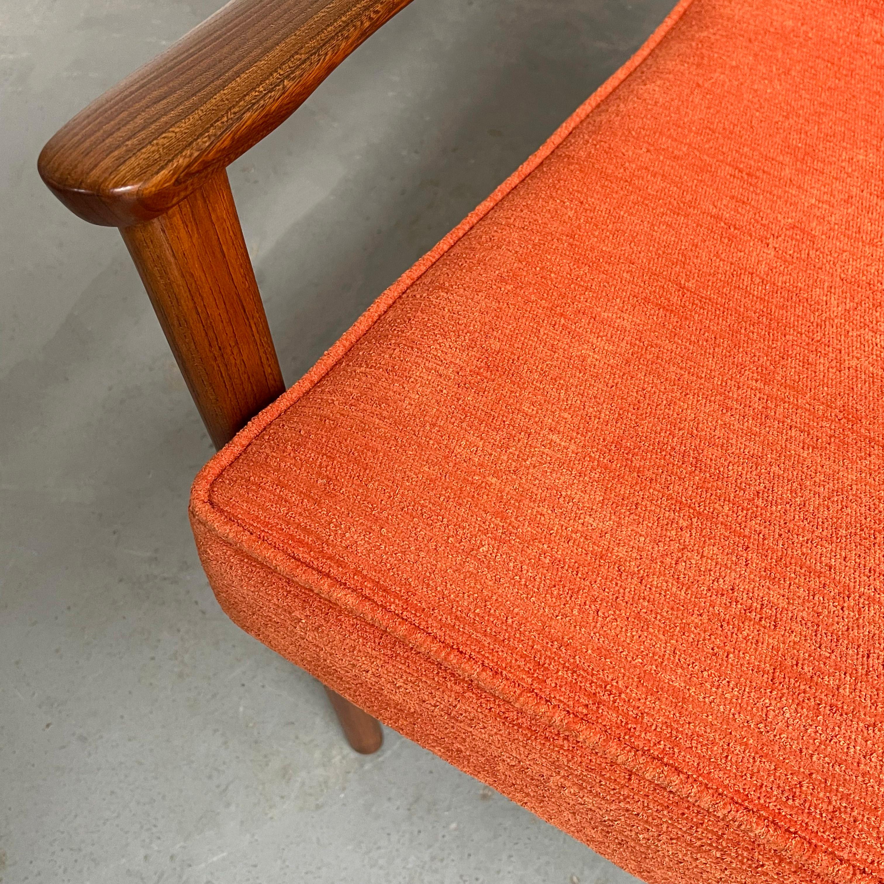 Scandinavian Modern High Back Lounge Chair For Sale 4