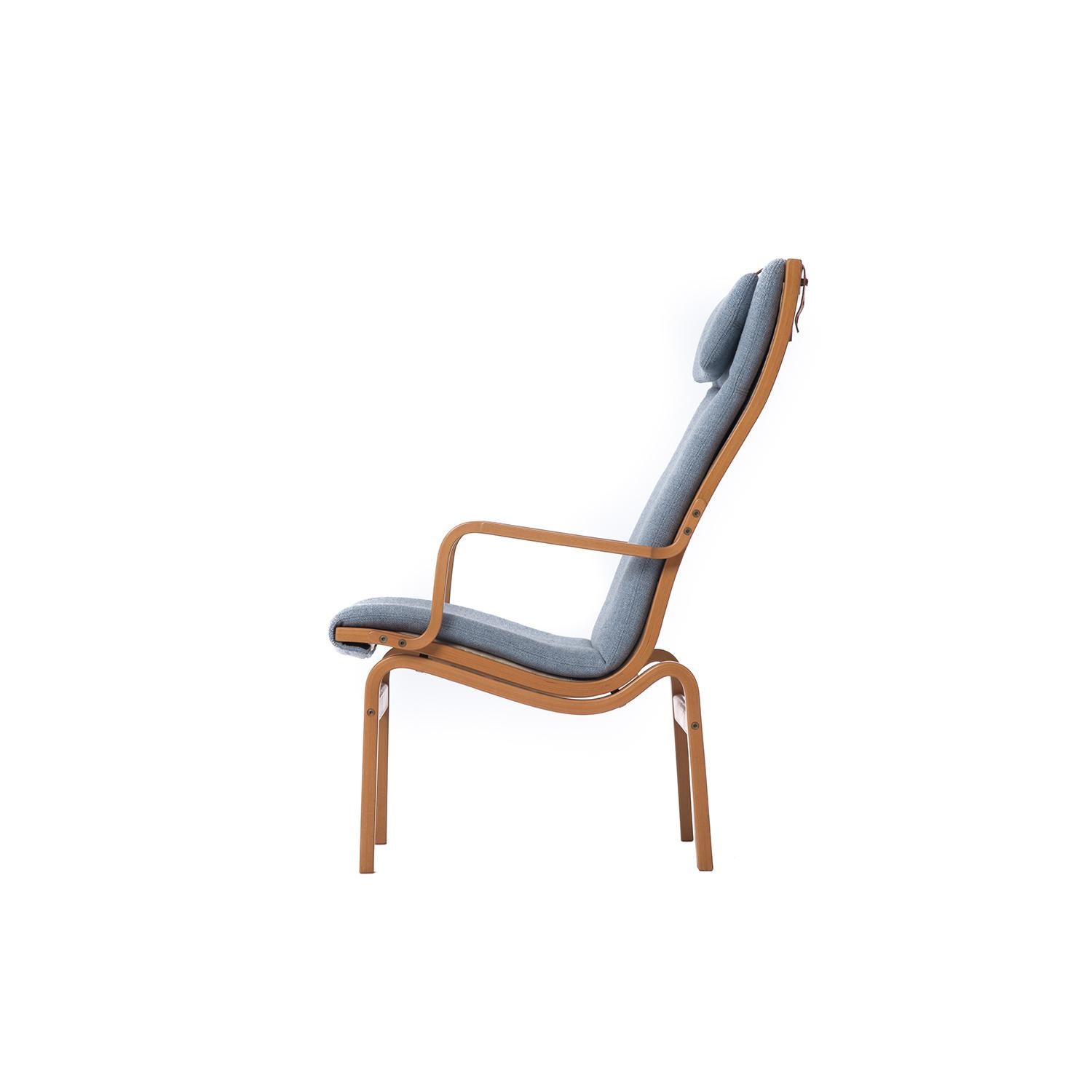 Swedish Scandinavian Modern Highbacked Lounge Chair