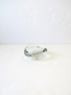 Scandinavian Modern Art Glass Bowl or Ashtray, Holmegaard, 1958