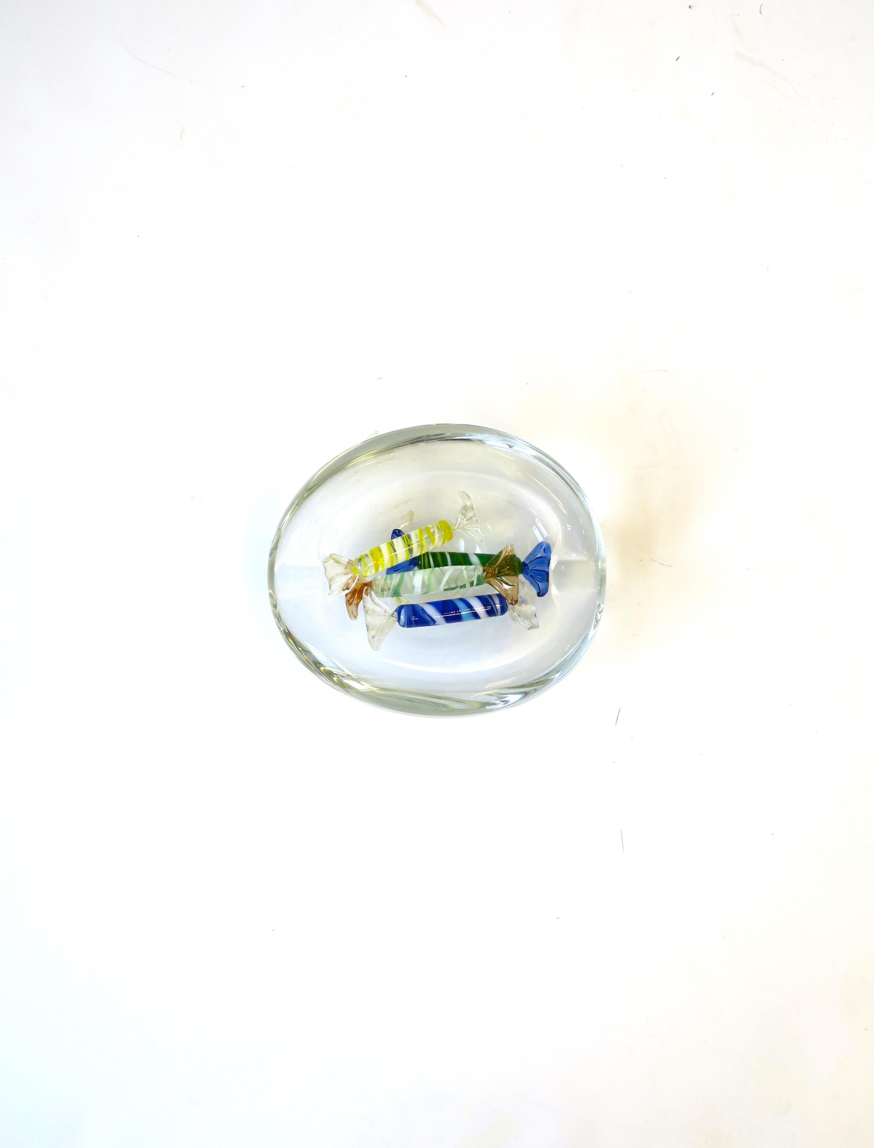 Scandinavian Modern Art Glass Bowl or Ashtray by Holmegaard, 1958 For Sale 2