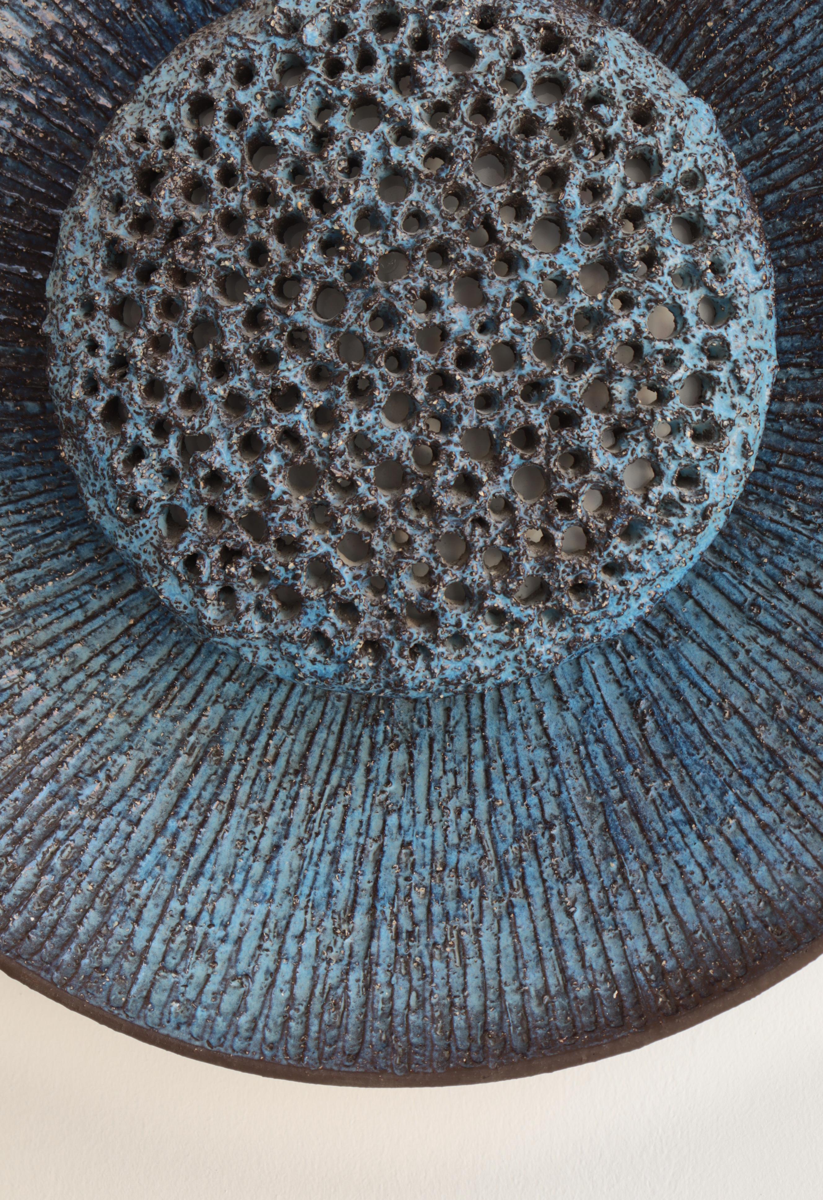 Scandinavian Modern Huge Ceramics Blue 