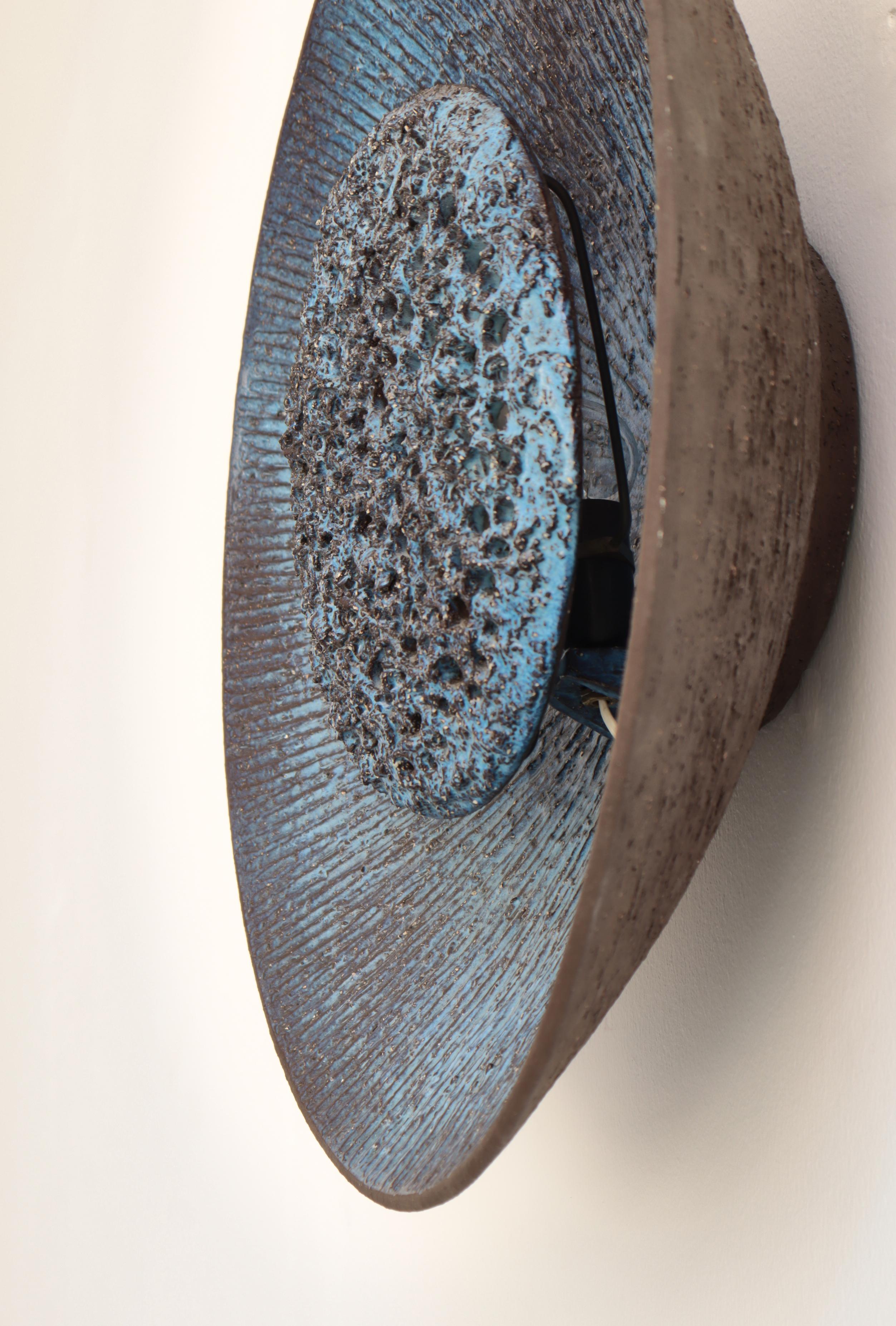 Scandinavian Modern Huge Ceramics Blue 