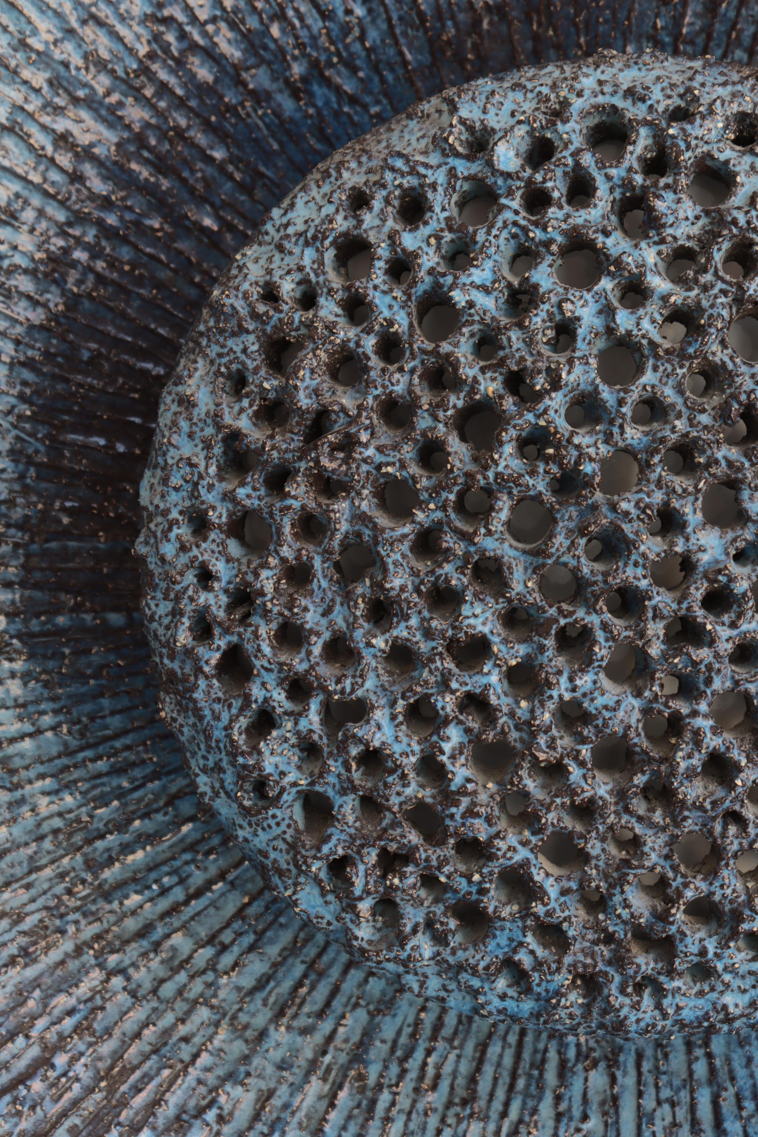 Scandinavian Modern Huge Ceramics Blue 