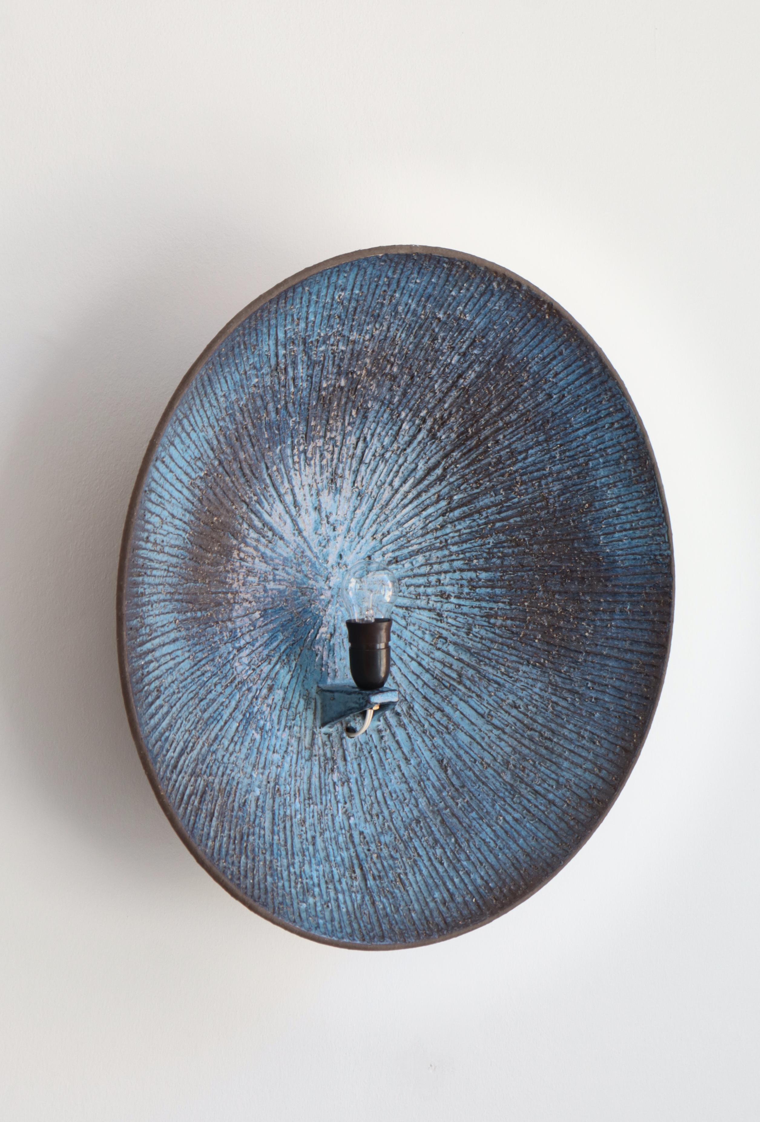 Scandinavian Modern Huge Ceramics Blue 