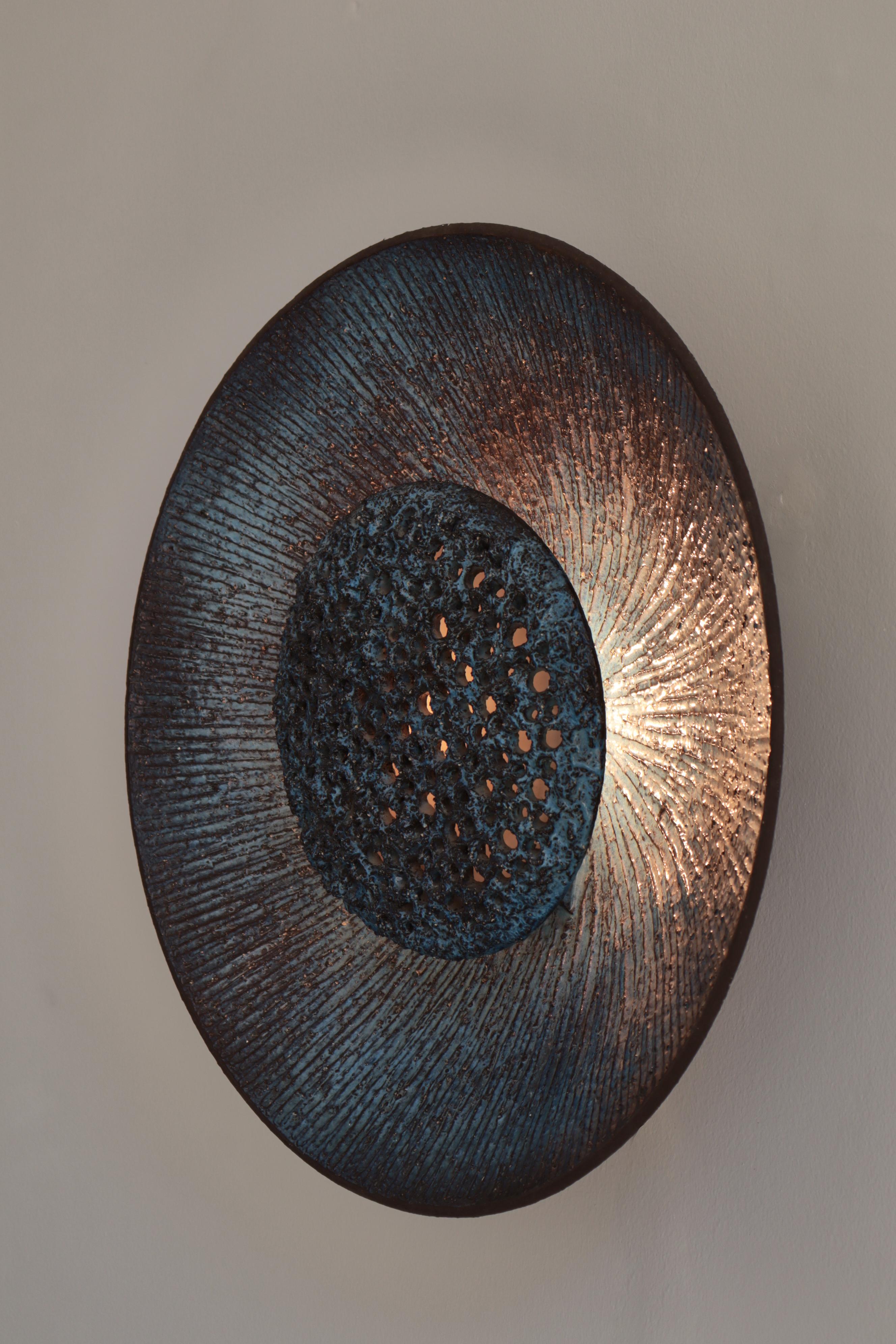 Scandinavian Modern Huge Ceramics Blue 