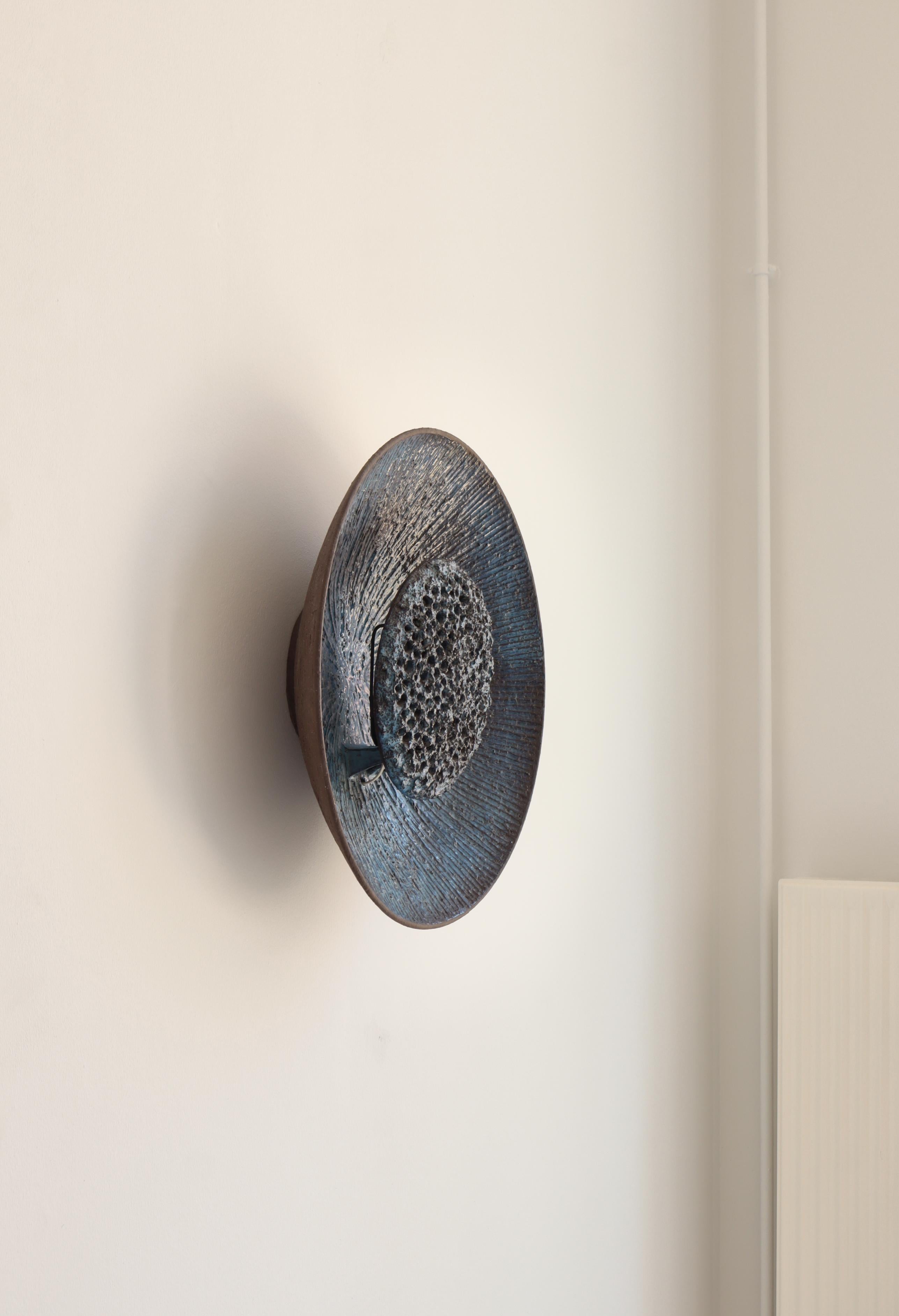 Mid-20th Century Scandinavian Modern Huge Ceramics Blue 