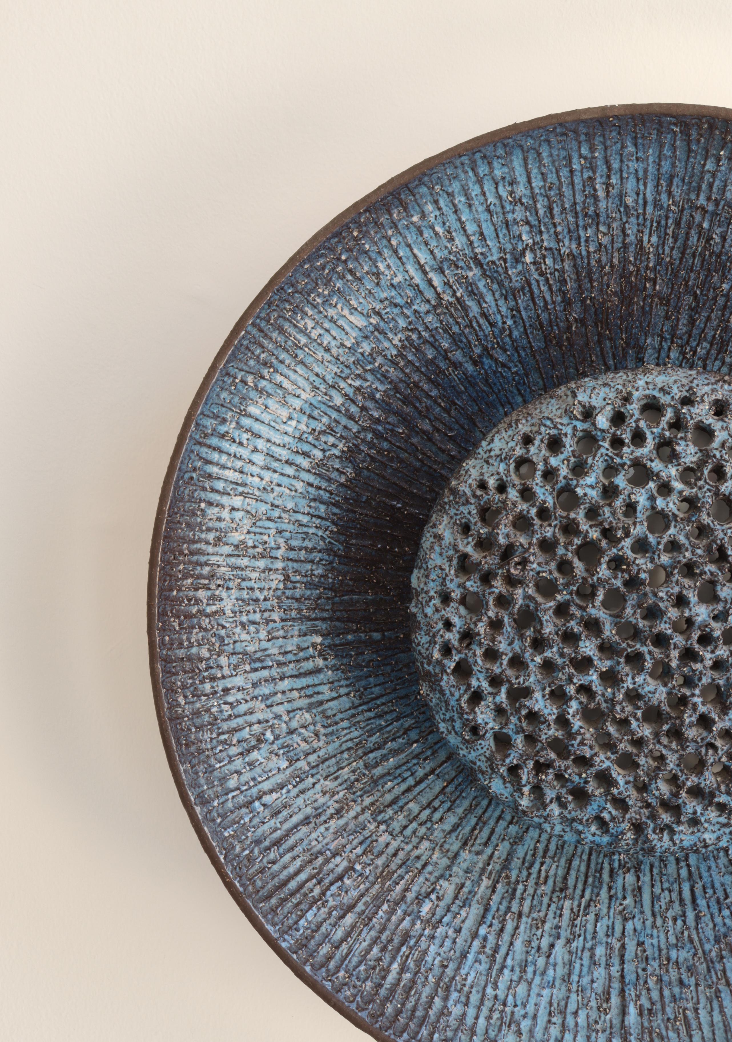 Scandinavian Modern Huge Ceramics Blue 