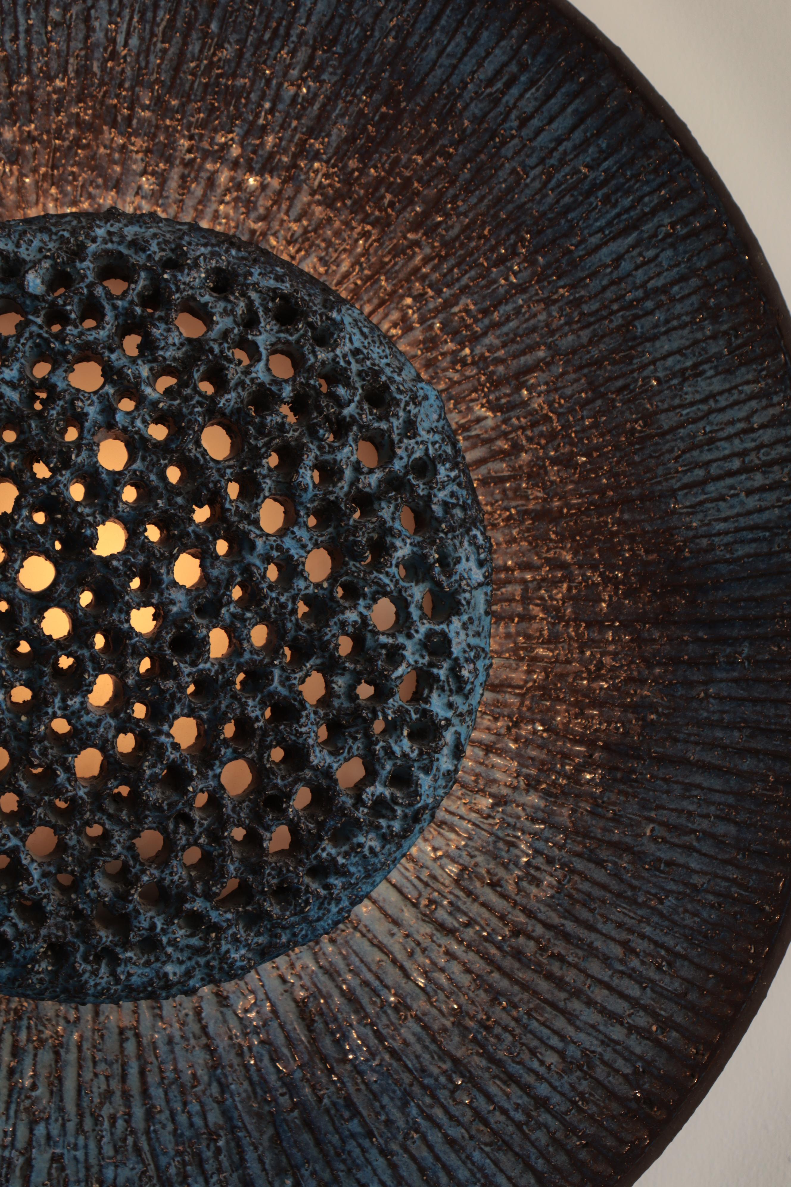 Scandinavian Modern Huge Ceramics Blue 