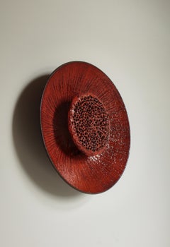 The Modern Scandinavian Huge Ceramics "Sun" Applique murale par Sejer Denmark, 1960s